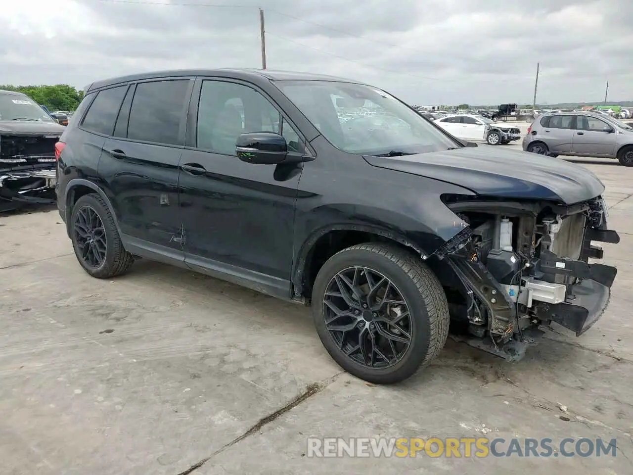 4 Photograph of a damaged car 5FNYF7H5XKB011151 HONDA PASSPORT 2019