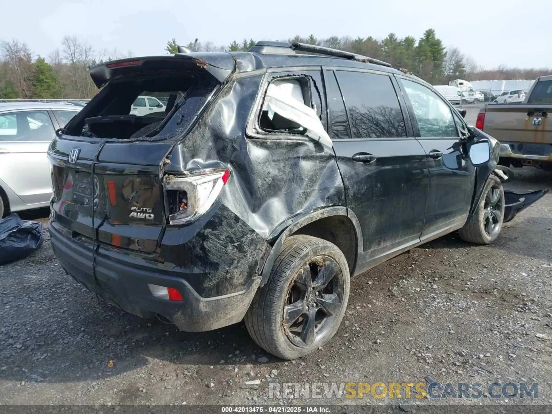 4 Фотография поврежденного автомобиля 5FNYF8H00KB010472 HONDA PASSPORT 2019