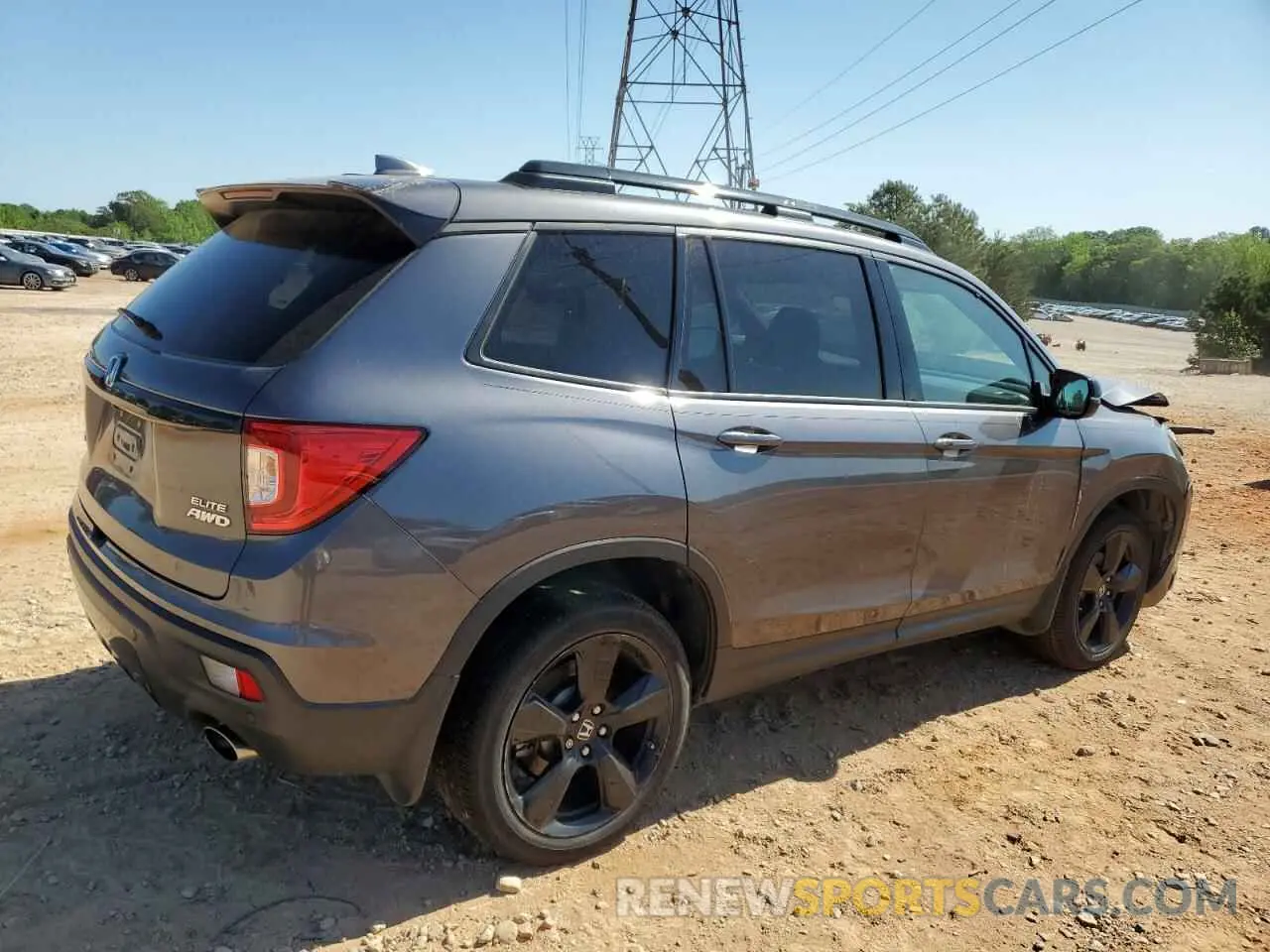 3 Фотография поврежденного автомобиля 5FNYF8H02KB004625 HONDA PASSPORT 2019