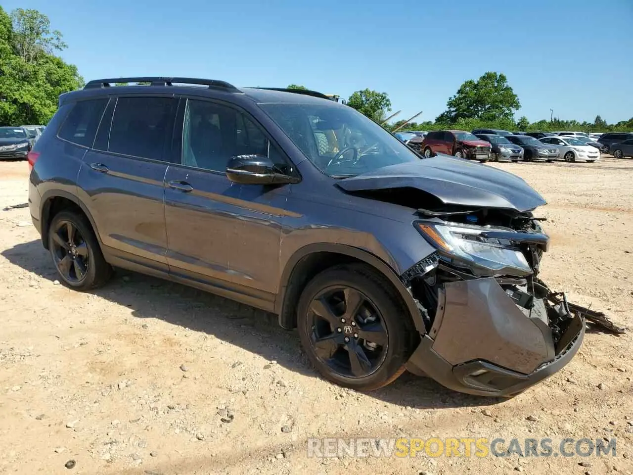 4 Фотография поврежденного автомобиля 5FNYF8H02KB004625 HONDA PASSPORT 2019