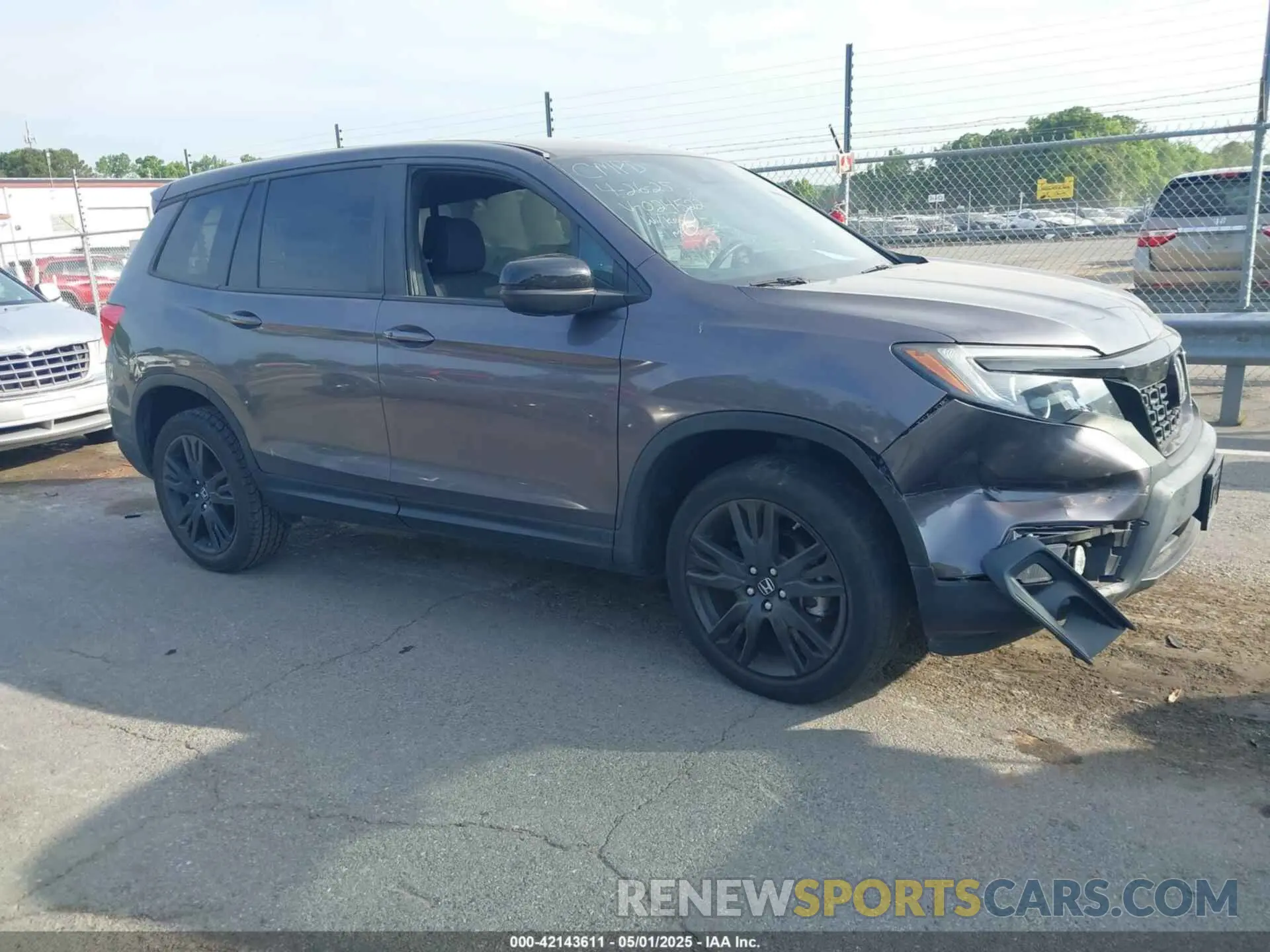 1 Photograph of a damaged car 5FNYF8H22KB024522 HONDA PASSPORT 2019
