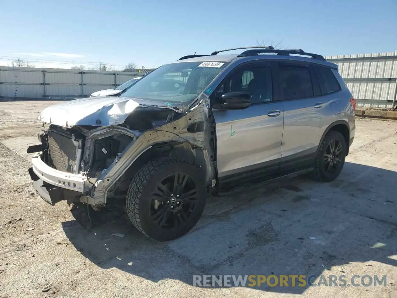 1 Photograph of a damaged car 5FNYF8H24KB020004 HONDA PASSPORT 2019
