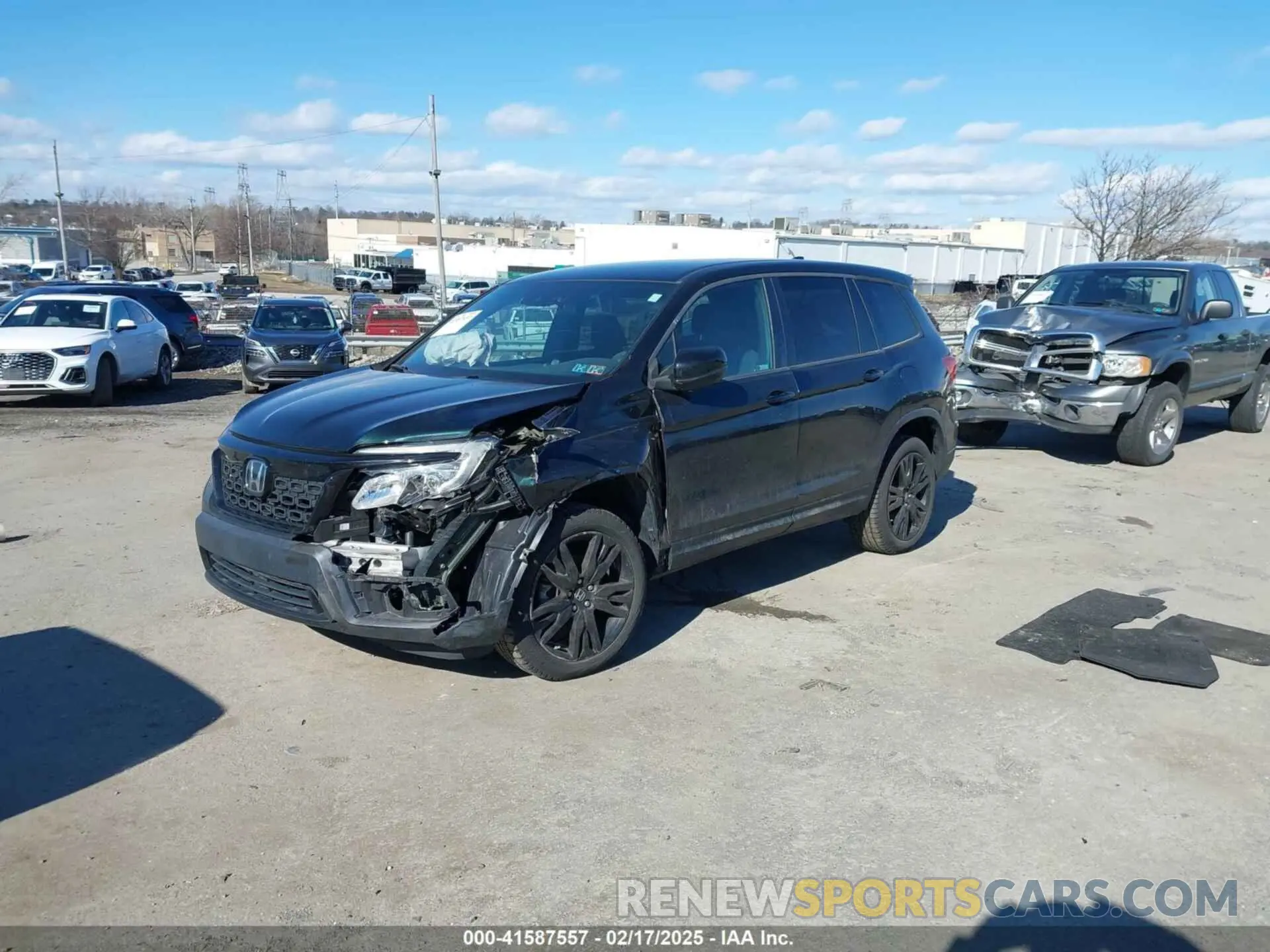 2 Фотография поврежденного автомобиля 5FNYF8H25KB008038 HONDA PASSPORT 2019