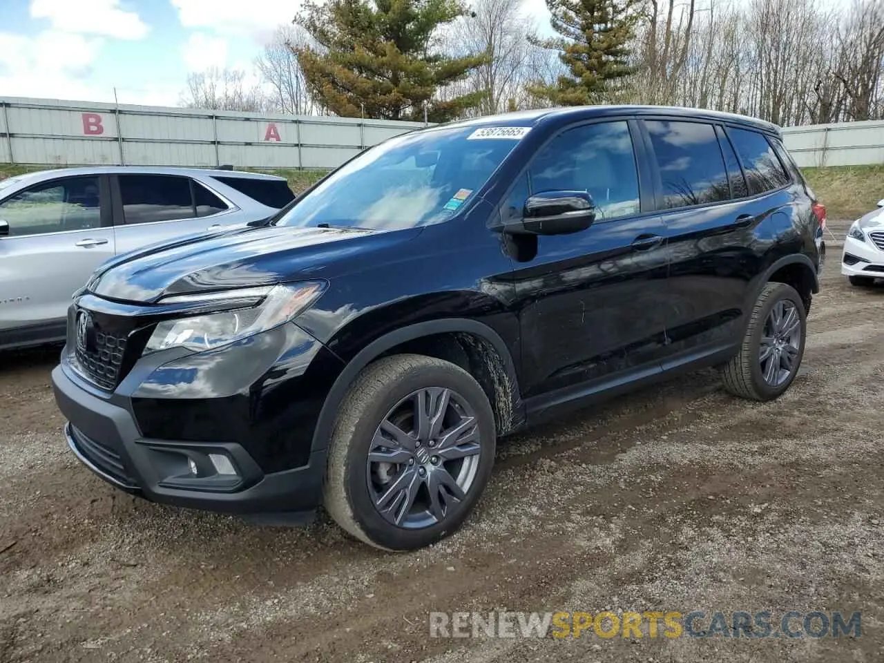 1 Photograph of a damaged car 5FNYF8H59KB027590 HONDA PASSPORT 2019