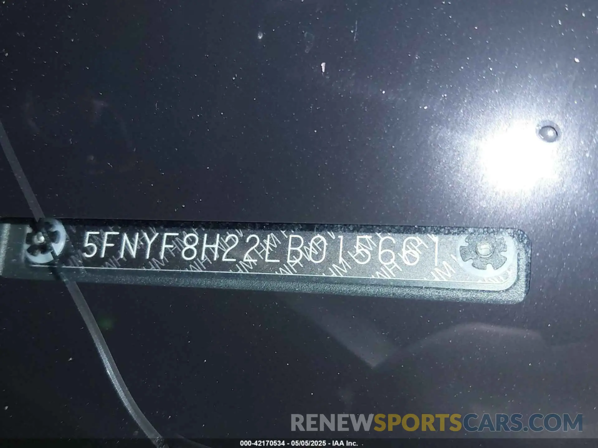 19 Фотография поврежденного автомобиля 5FNYF8H22LB015661 HONDA PASSPORT 2020