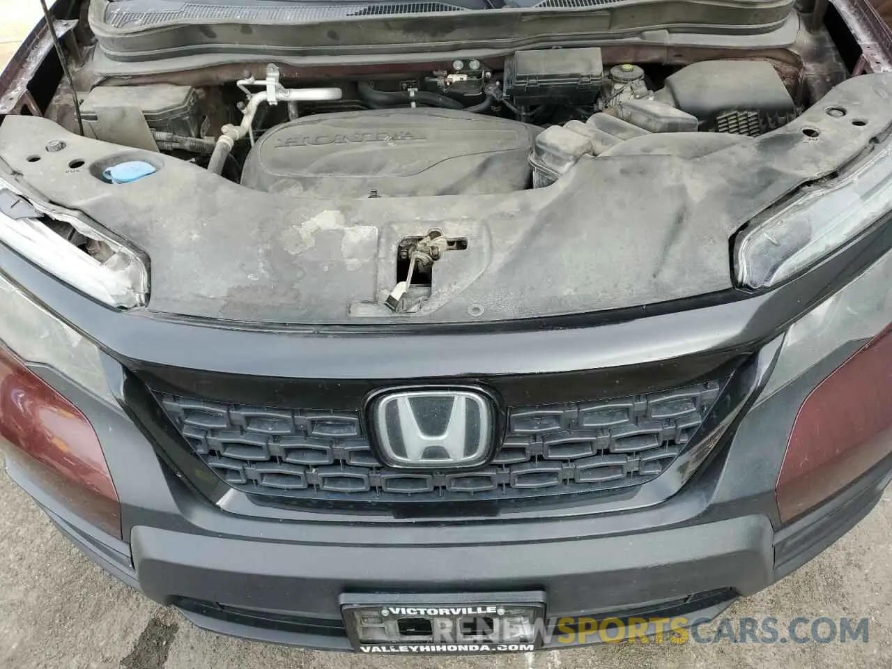 13 Photograph of a damaged car 5FNYF7H52MB005850 HONDA PASSPORT 2021