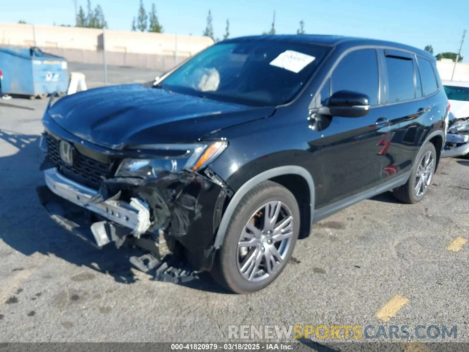 2 Photograph of a damaged car 5FNYF7H56MB012736 HONDA PASSPORT 2021