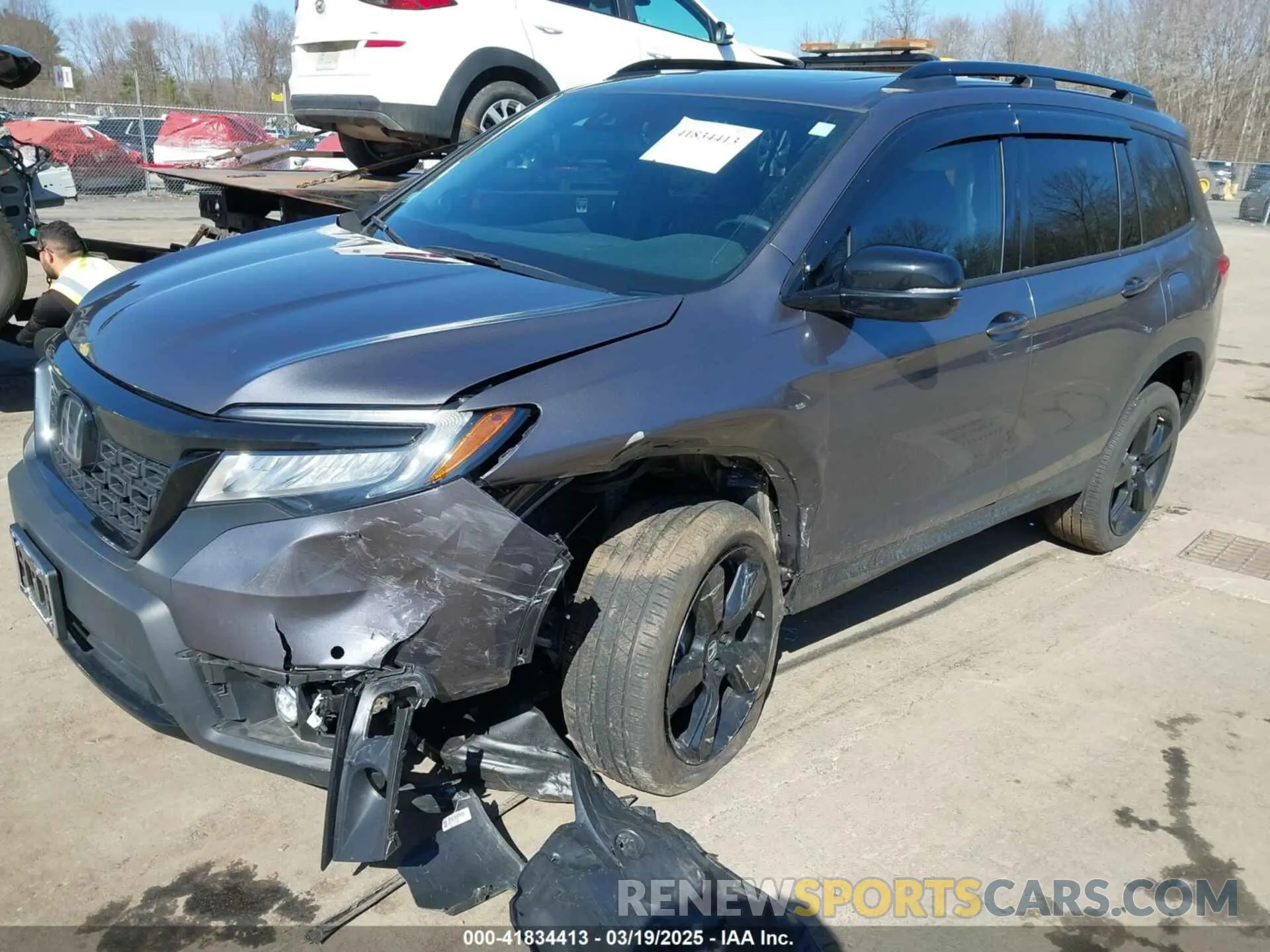 2 Photograph of a damaged car 5FNYF8H07MB018359 HONDA PASSPORT 2021