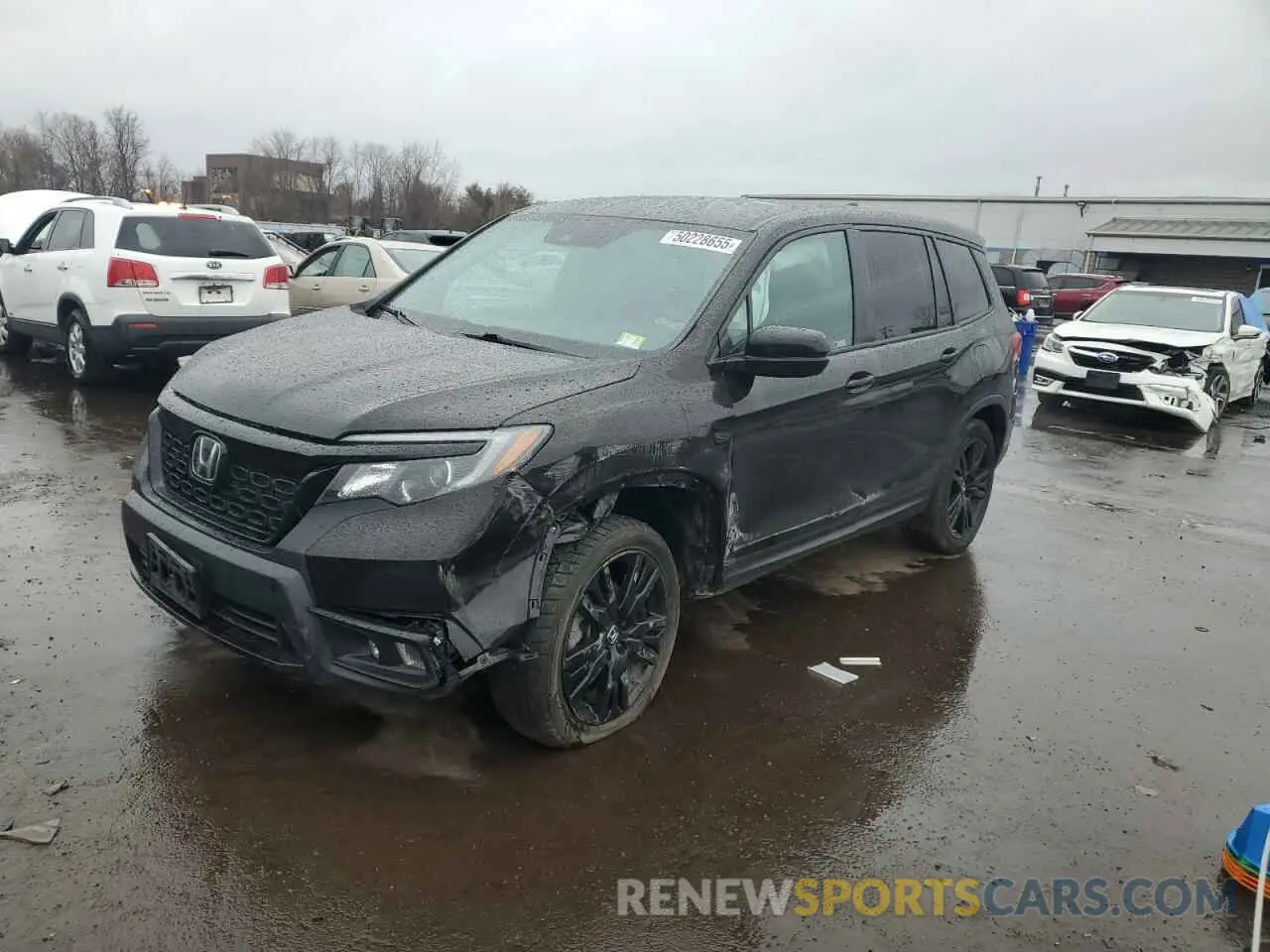 1 Фотография поврежденного автомобиля 5FNYF8H25MB008429 HONDA PASSPORT 2021