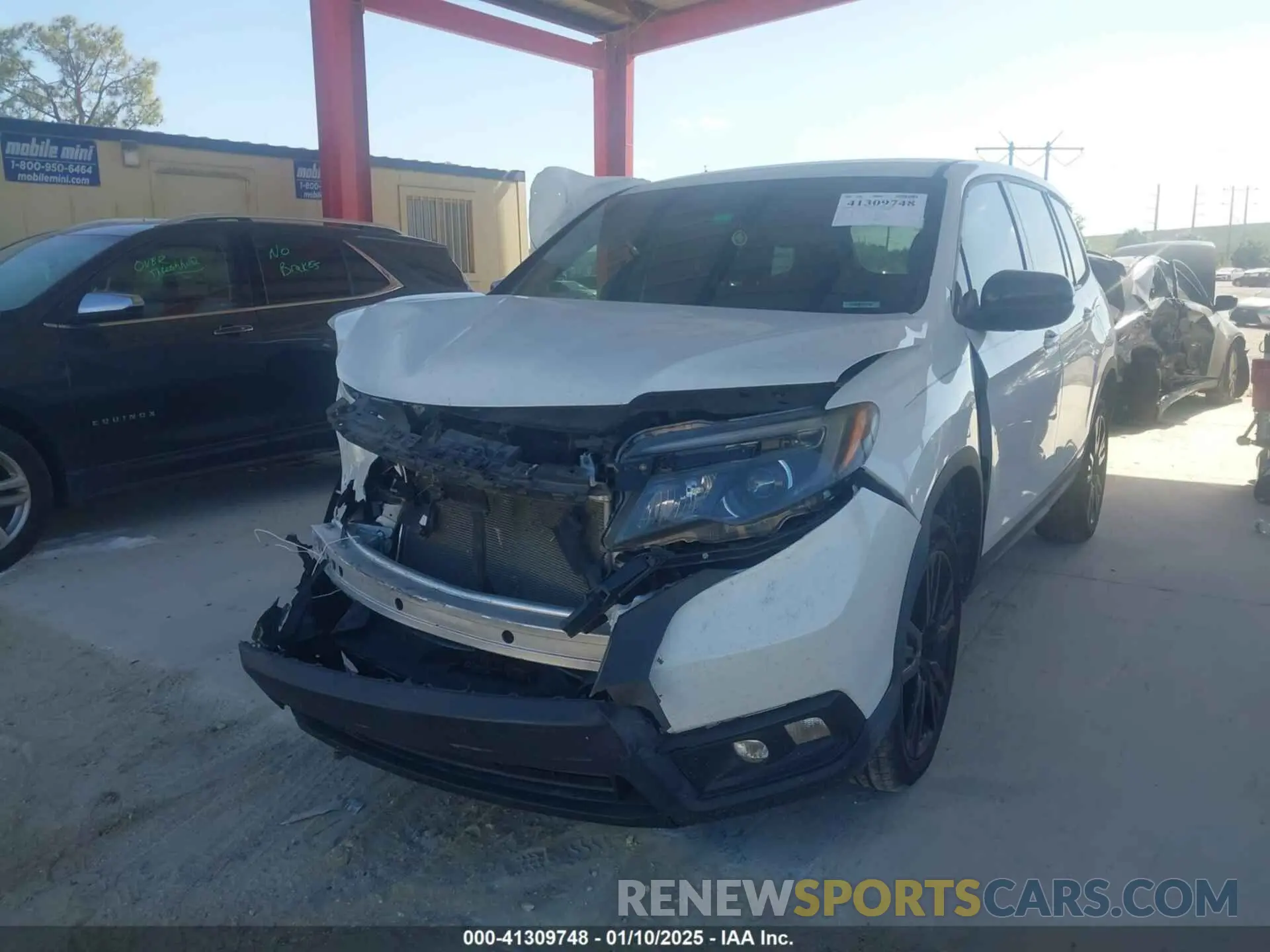 2 Photograph of a damaged car 5FNYF8H29MB001094 HONDA PASSPORT 2021