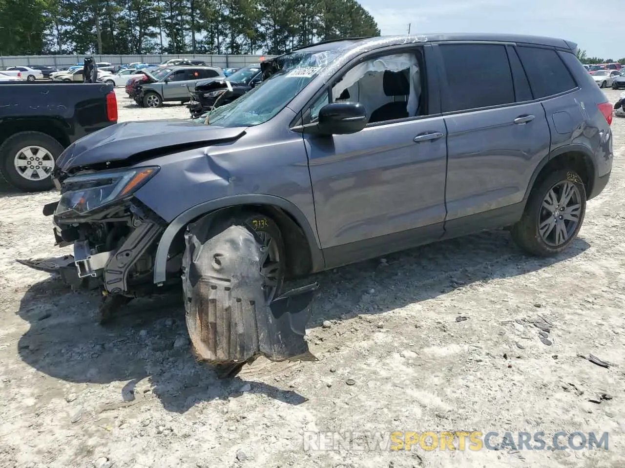1 Photograph of a damaged car 5FNYF8H53MB016698 HONDA PASSPORT 2021