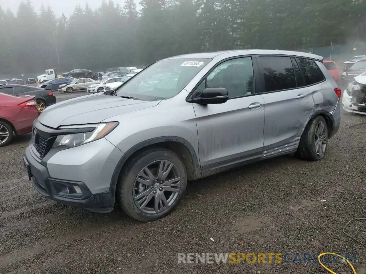1 Photograph of a damaged car 5FNYF8H53MB040564 HONDA PASSPORT 2021