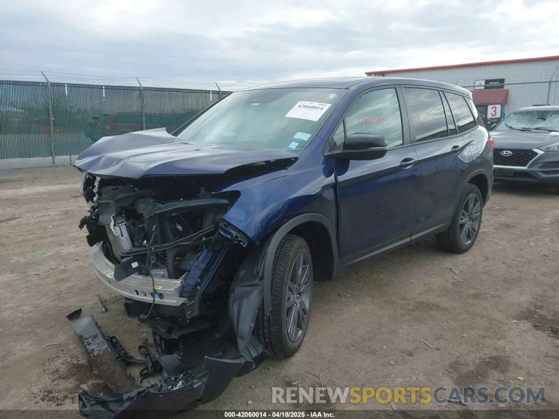 2 Фотография поврежденного автомобиля 5FNYF8H55MB023278 HONDA PASSPORT 2021