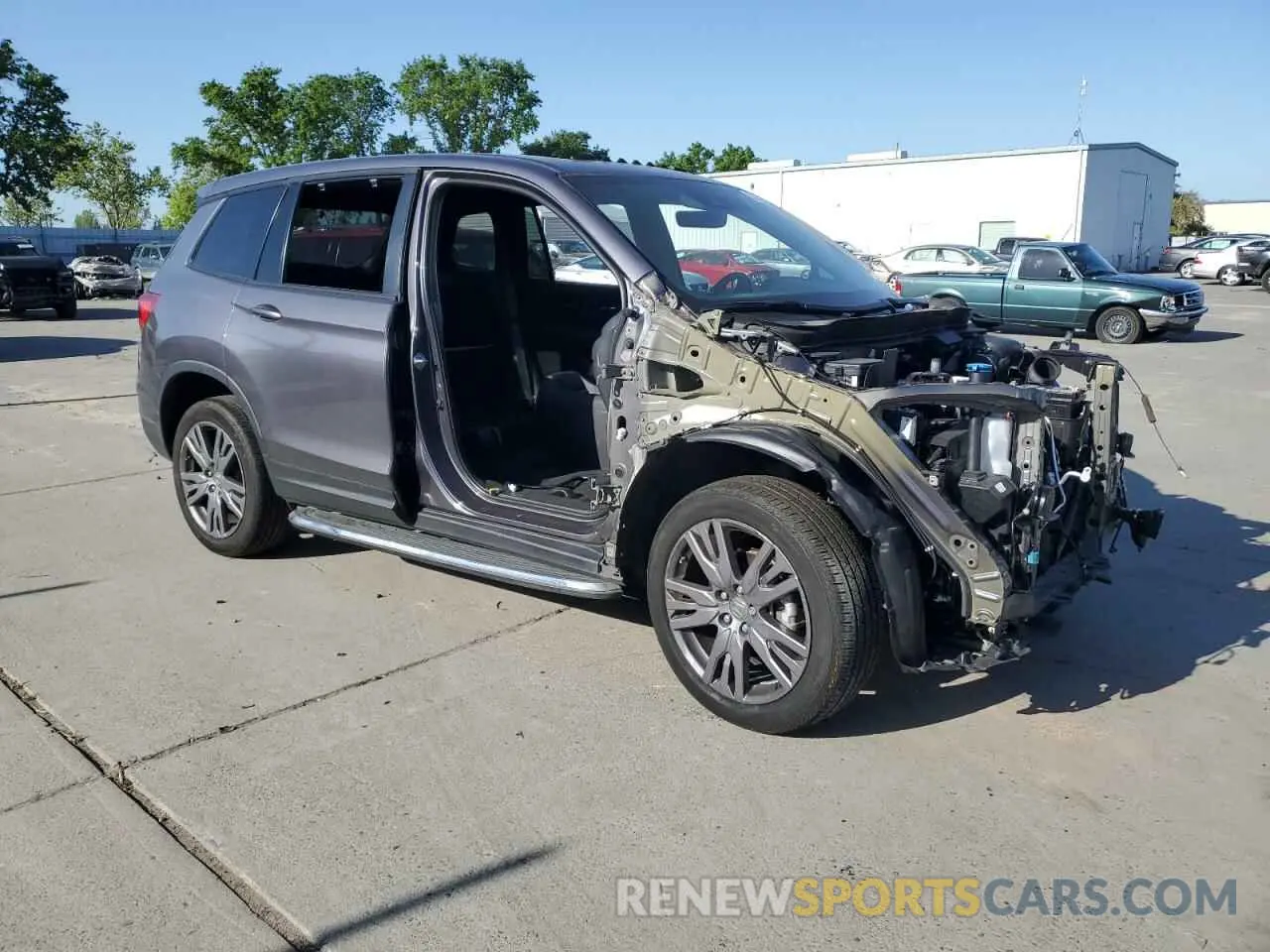 4 Фотография поврежденного автомобиля 5FNYF8H56MB038792 HONDA PASSPORT 2021