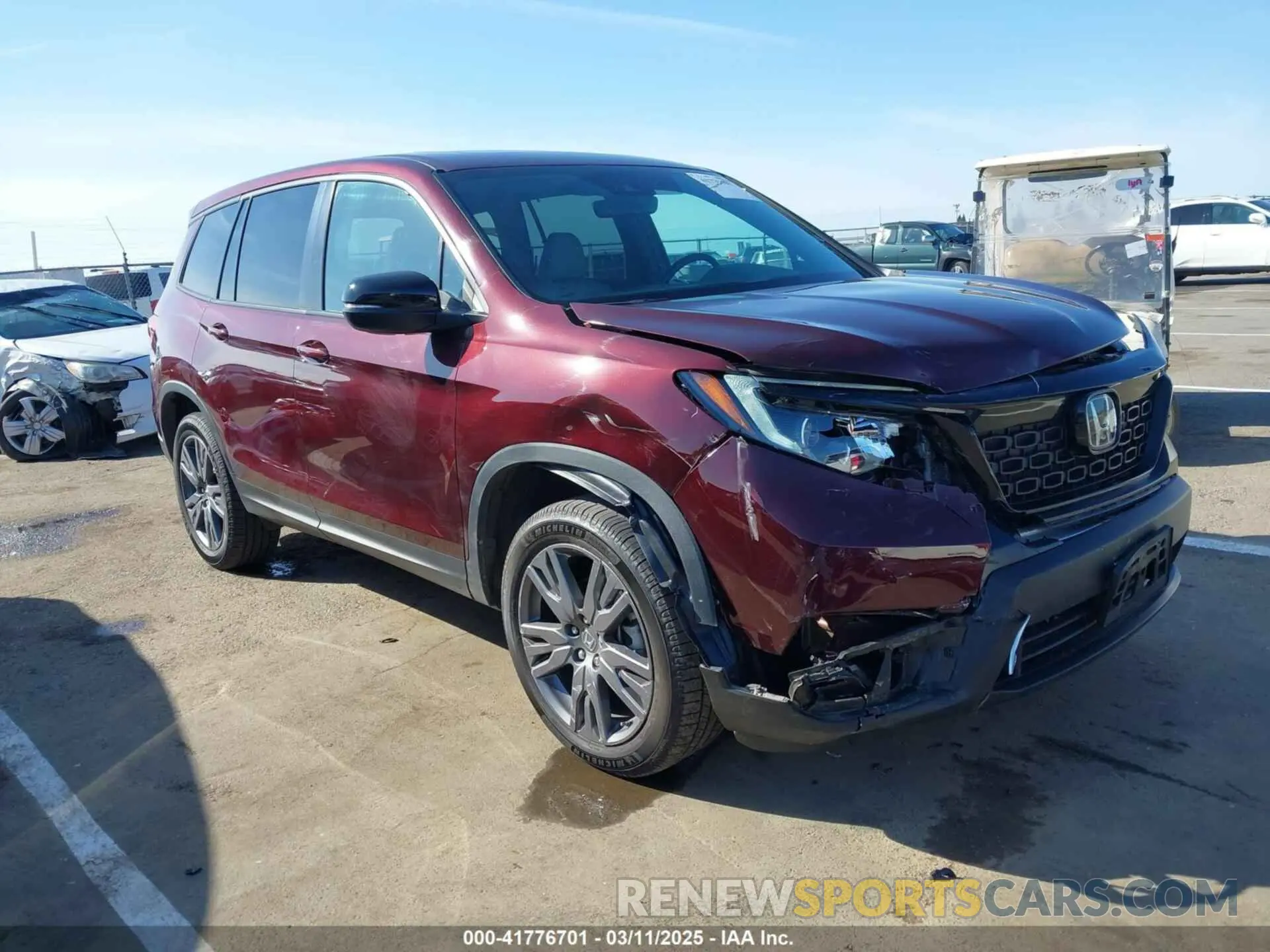 1 Фотография поврежденного автомобиля 5FNYF8H5XMB007951 HONDA PASSPORT 2021