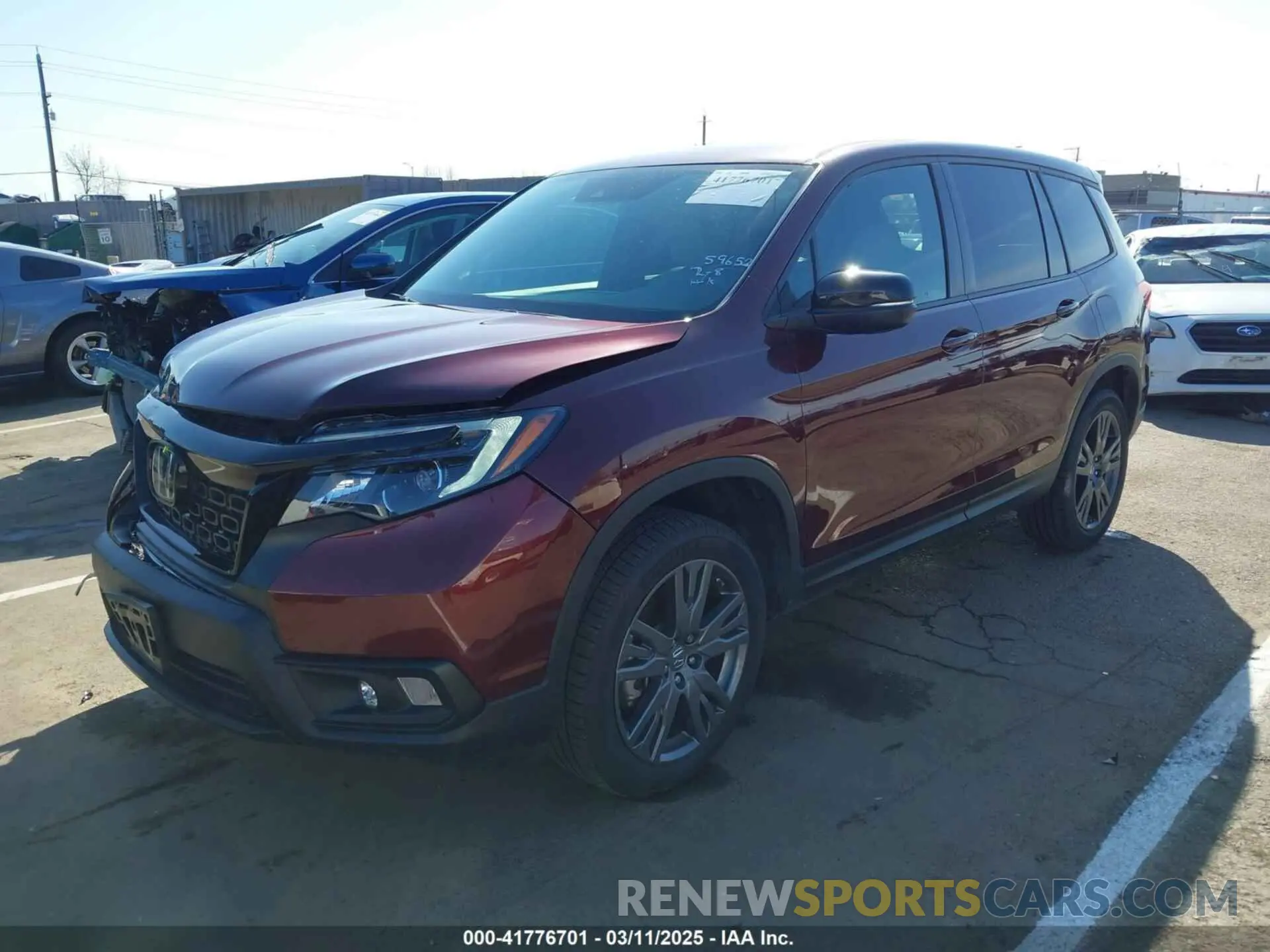 2 Фотография поврежденного автомобиля 5FNYF8H5XMB007951 HONDA PASSPORT 2021