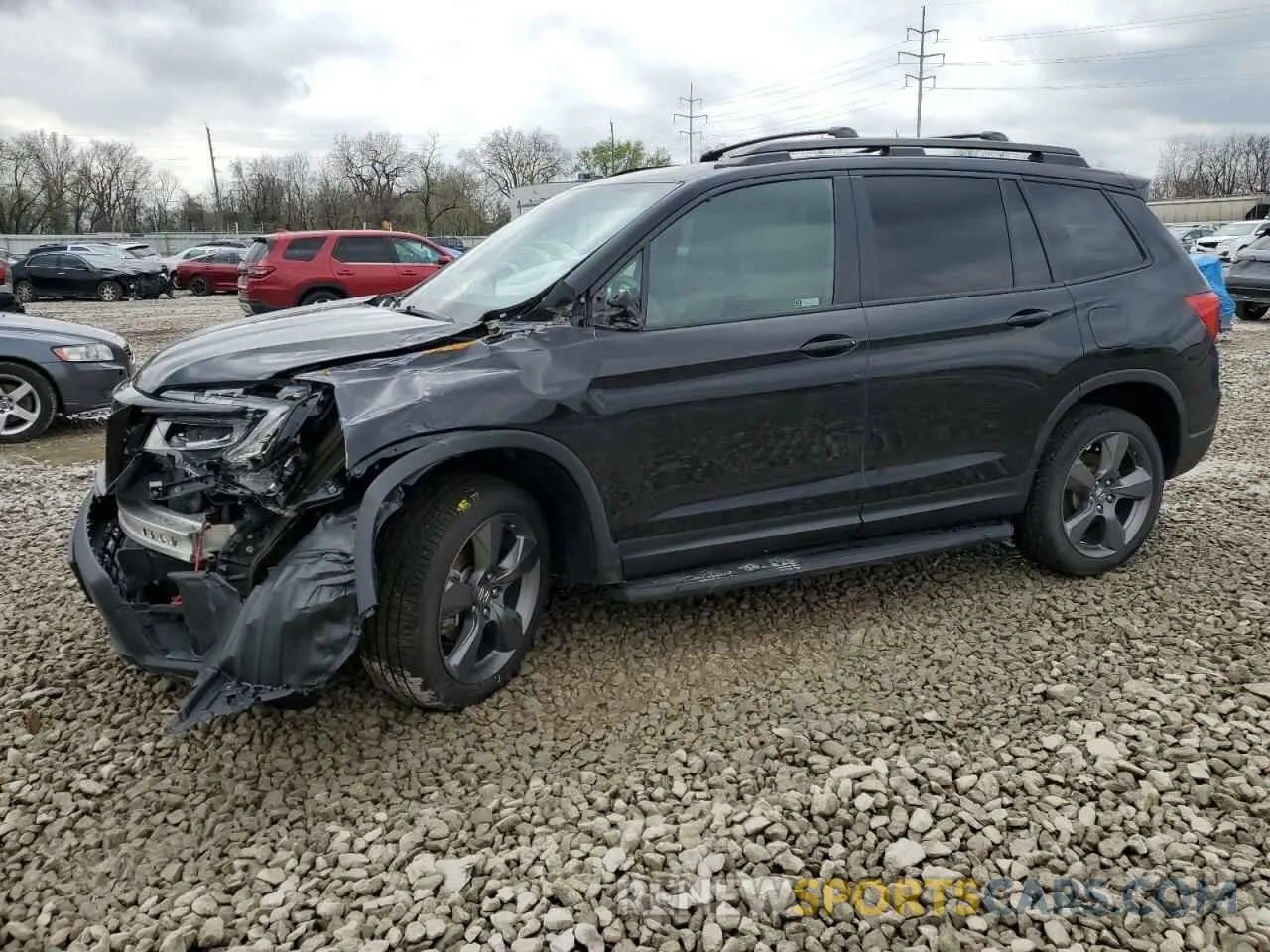 1 Photograph of a damaged car 5FNYF8H91MB009476 HONDA PASSPORT 2021