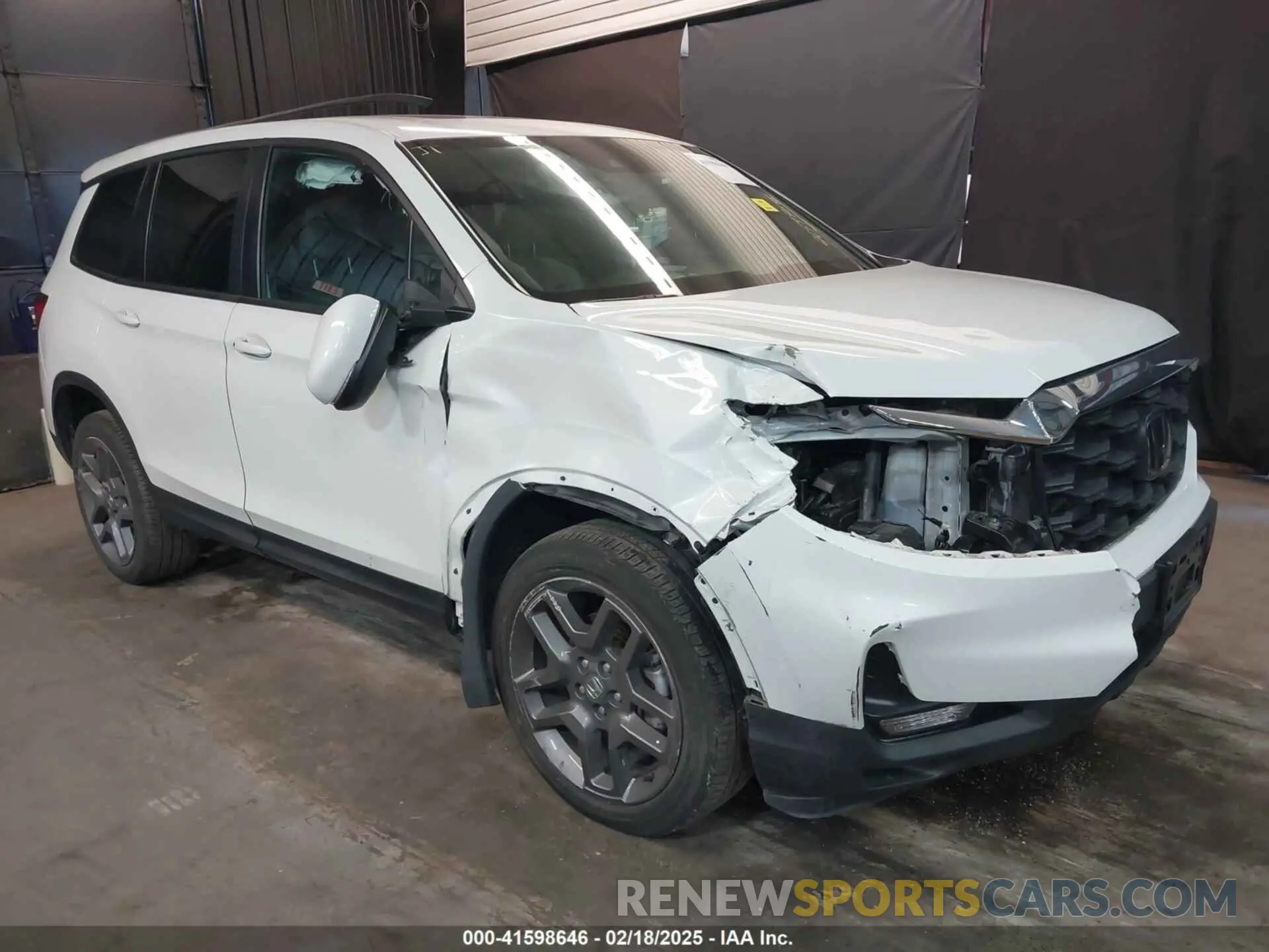 6 Фотография поврежденного автомобиля 5FNYF8H52NB001840 HONDA PASSPORT 2022