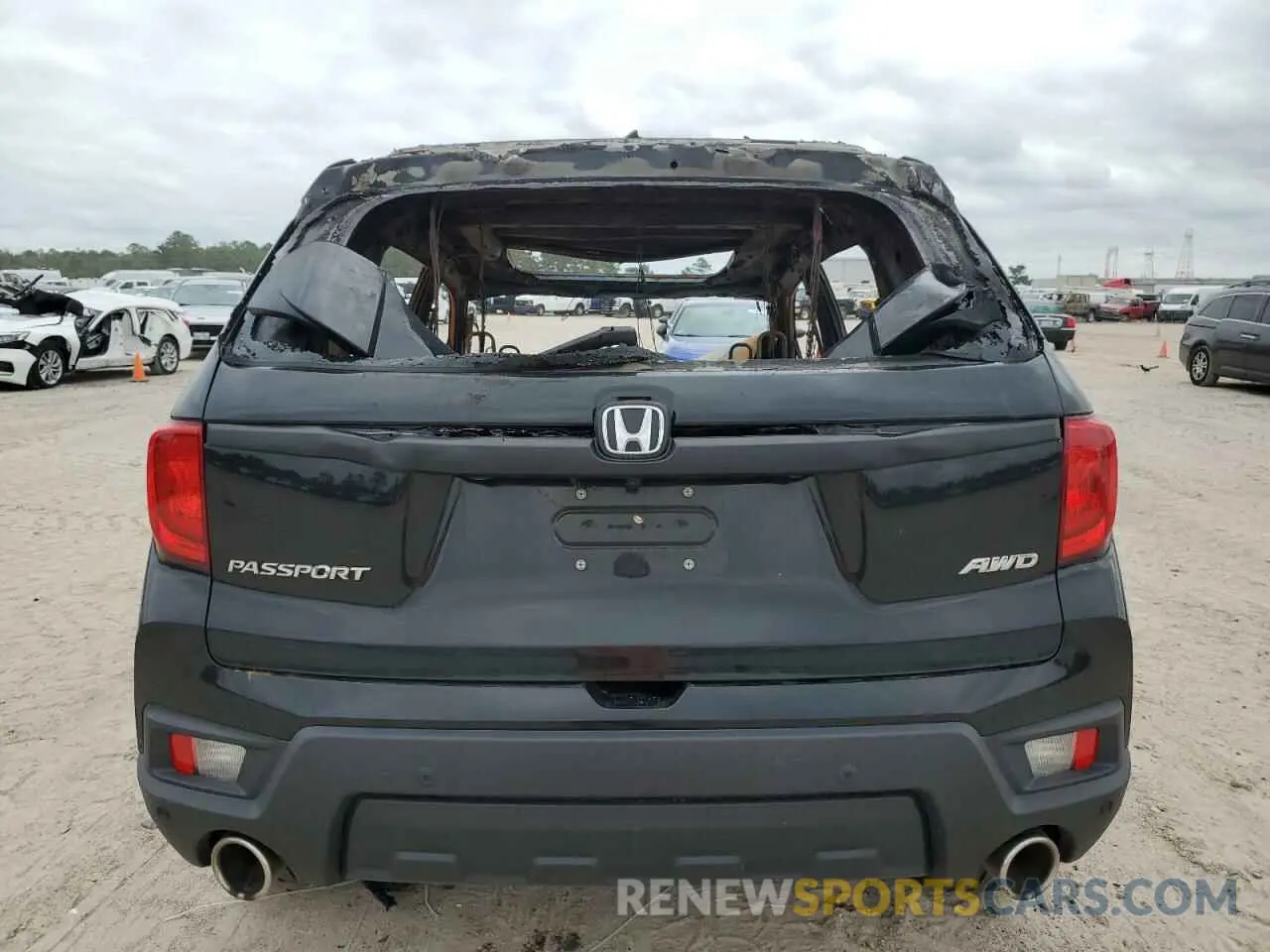 6 Фотография поврежденного автомобиля 5FNYF8H59NB017484 HONDA PASSPORT 2022