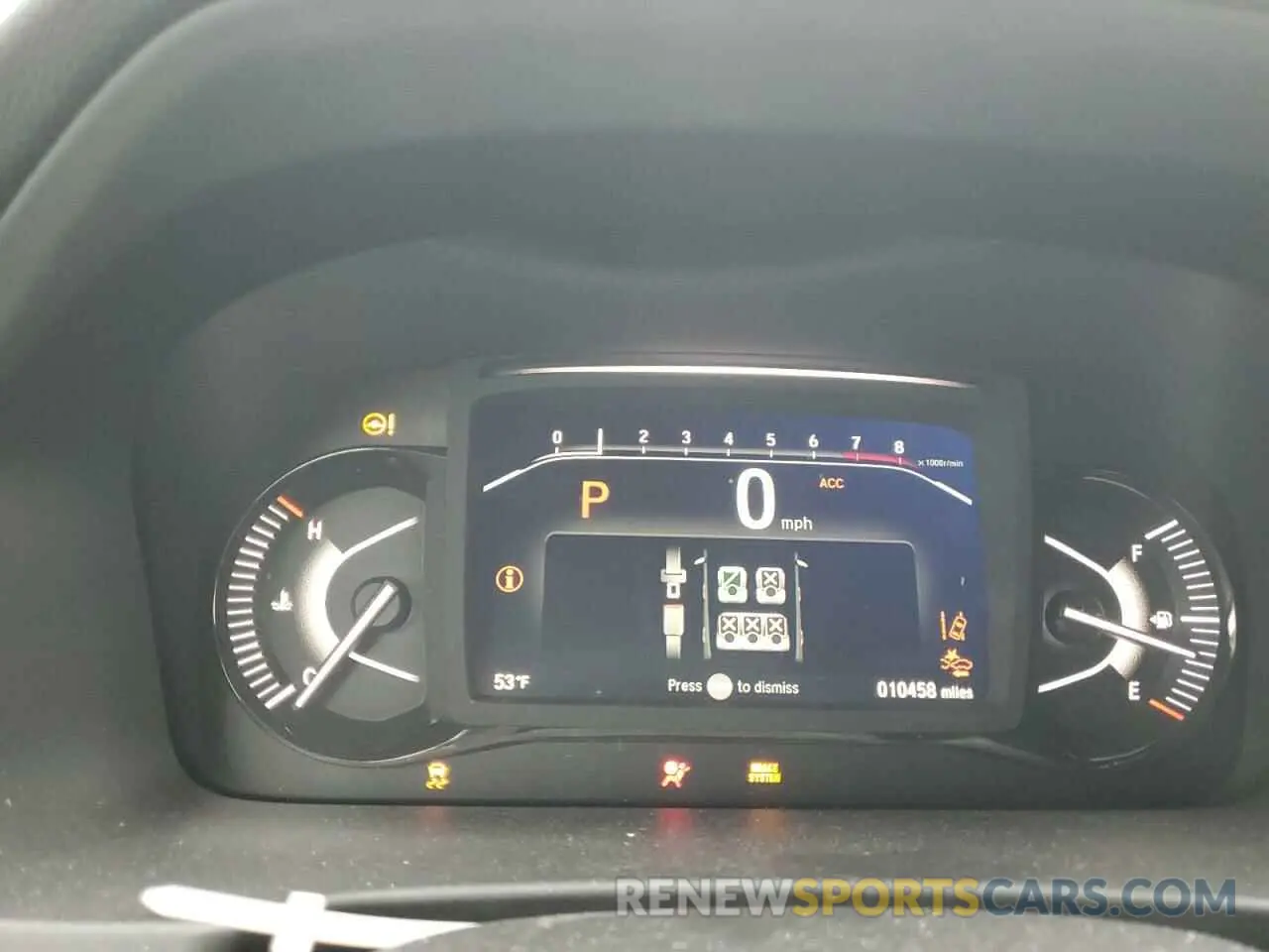 9 Фотография поврежденного автомобиля 5FNYF8H64PB044233 HONDA PASSPORT 2023