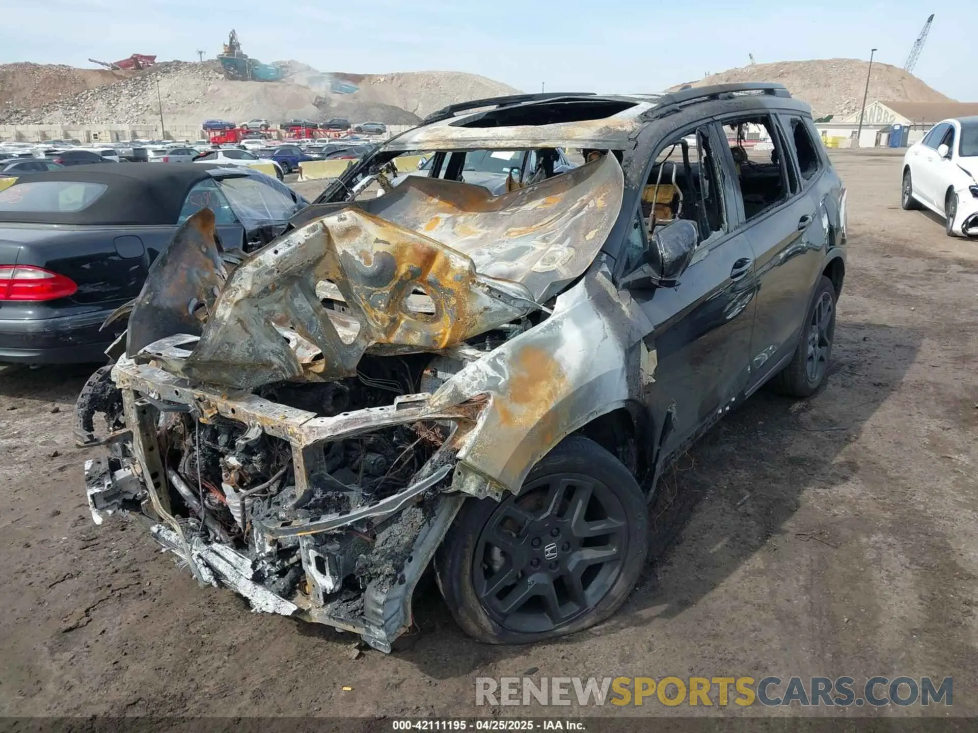 2 Photograph of a damaged car 5FNYF8H87RB000750 HONDA PASSPORT 2024