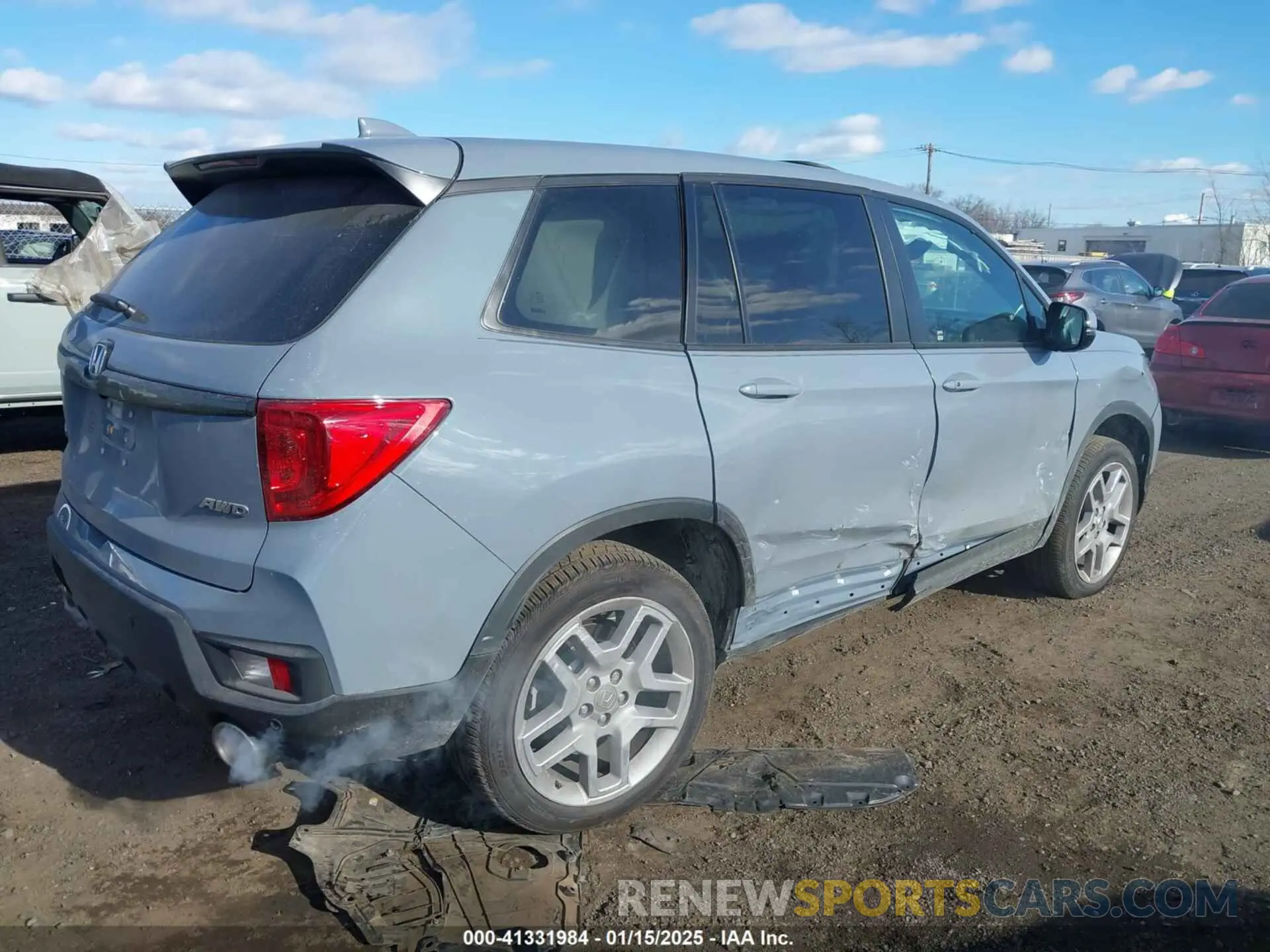 4 Фотография поврежденного автомобиля 5FNYF8H53SB001311 HONDA PASSPORT 2025