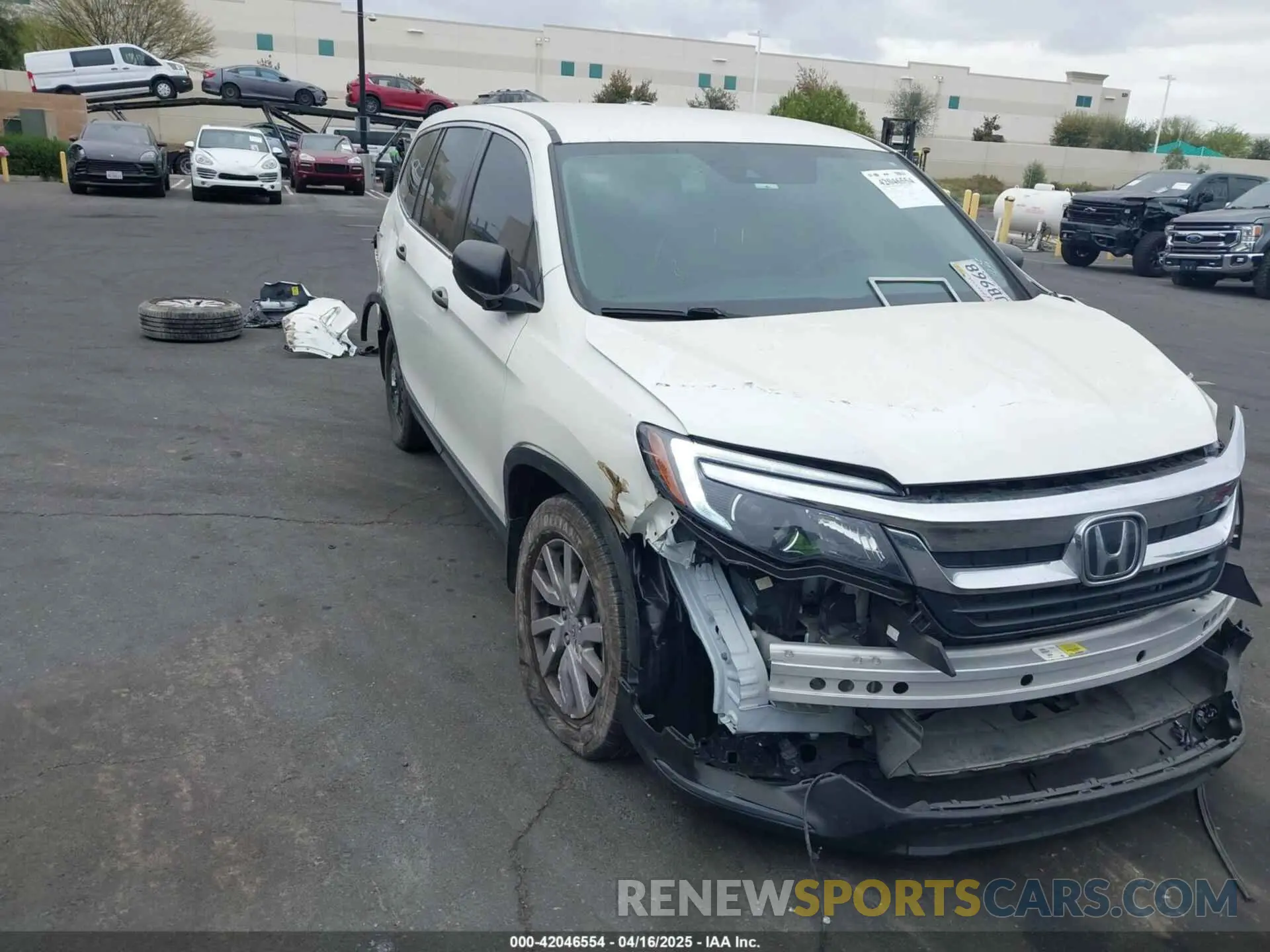 1 Photograph of a damaged car 5FNYF5H15KB026075 HONDA PILOT 2019