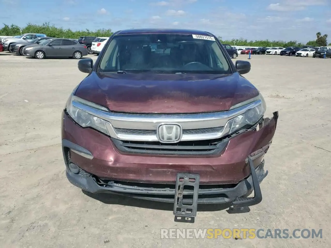 5 Фотография поврежденного автомобиля 5FNYF5H16KB031060 HONDA PILOT 2019