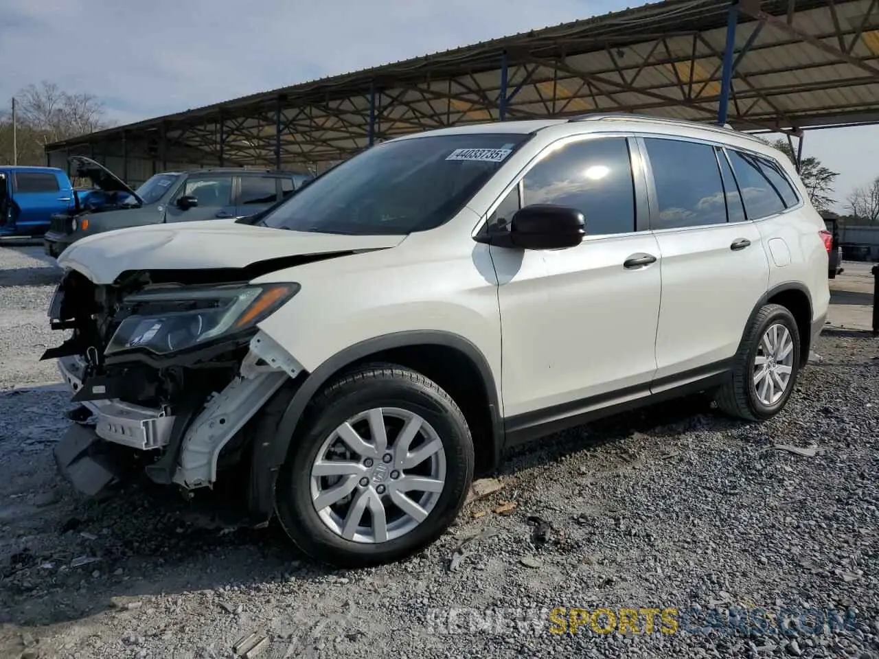 1 Фотография поврежденного автомобиля 5FNYF5H16KB037151 HONDA PILOT 2019