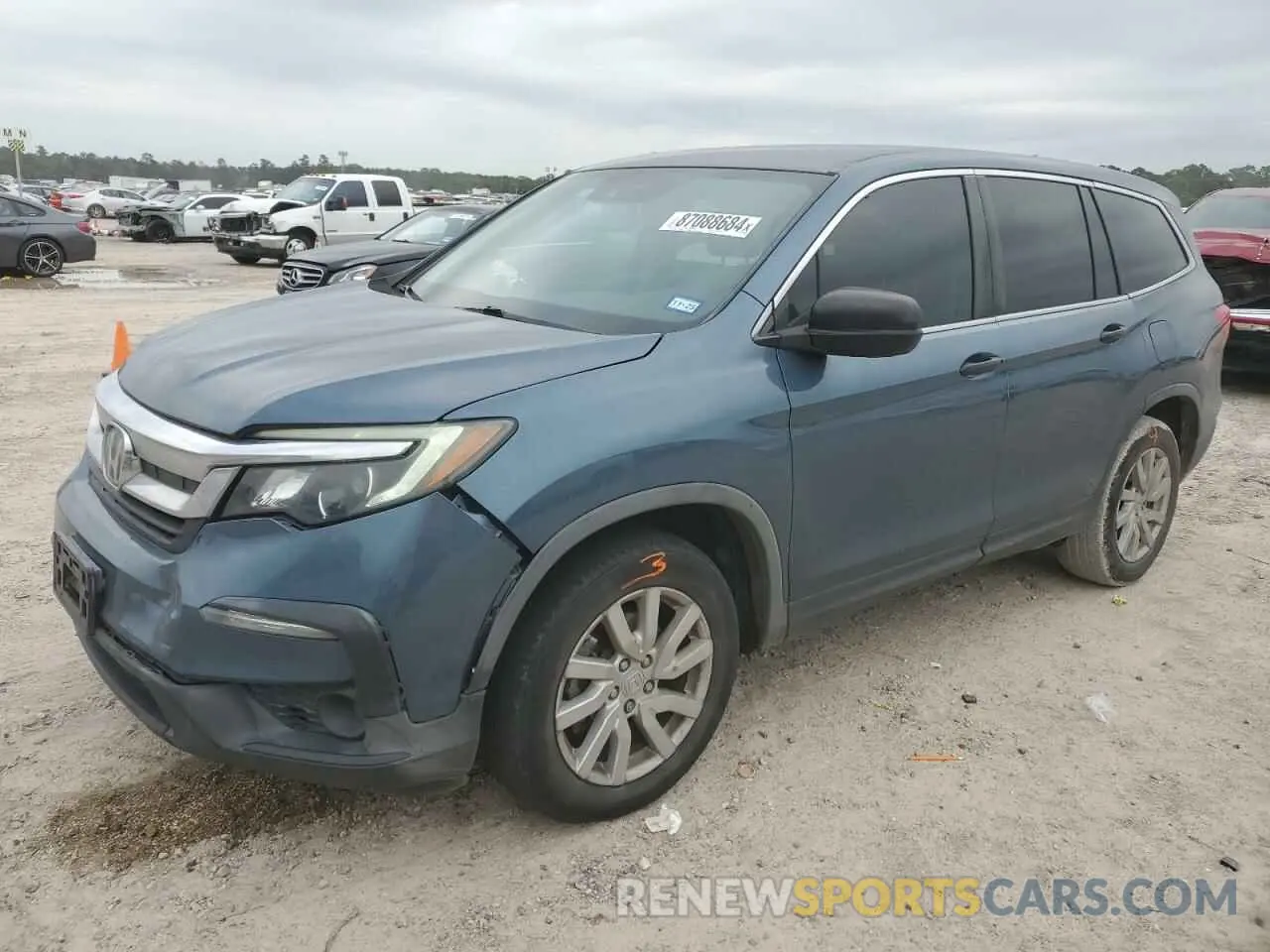 1 Photograph of a damaged car 5FNYF5H17KB009794 HONDA PILOT 2019