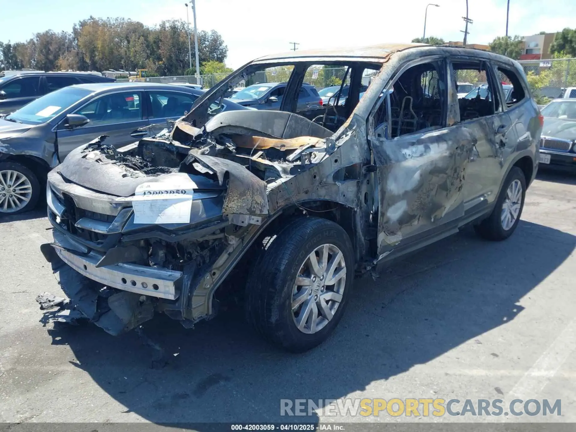 2 Фотография поврежденного автомобиля 5FNYF5H18KB016902 HONDA PILOT 2019