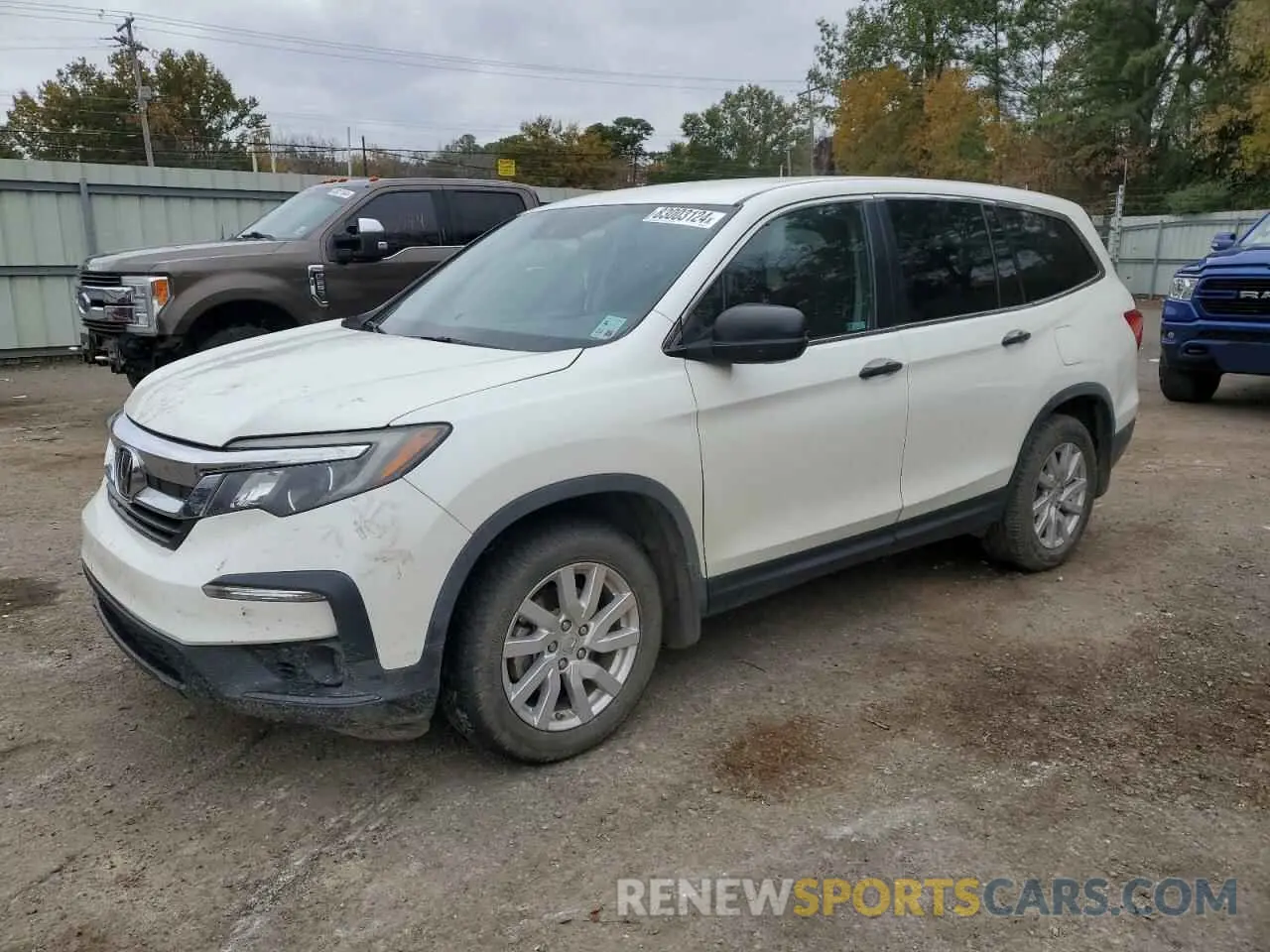 1 Фотография поврежденного автомобиля 5FNYF5H1XKB021356 HONDA PILOT 2019