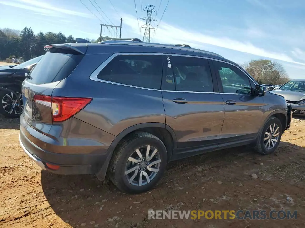 3 Фотография поврежденного автомобиля 5FNYF5H35KB045260 HONDA PILOT 2019