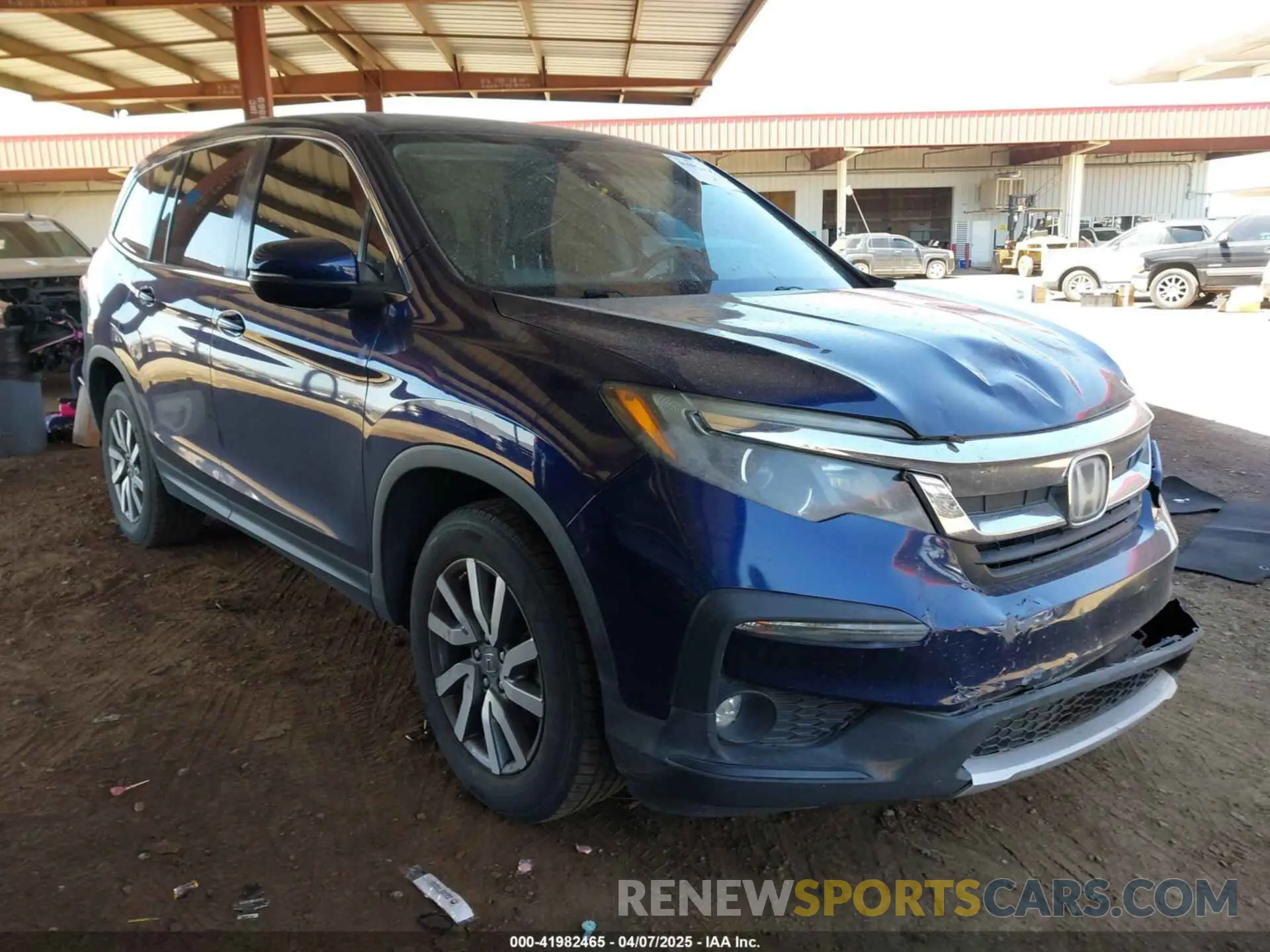 1 Фотография поврежденного автомобиля 5FNYF5H36KB024336 HONDA PILOT 2019