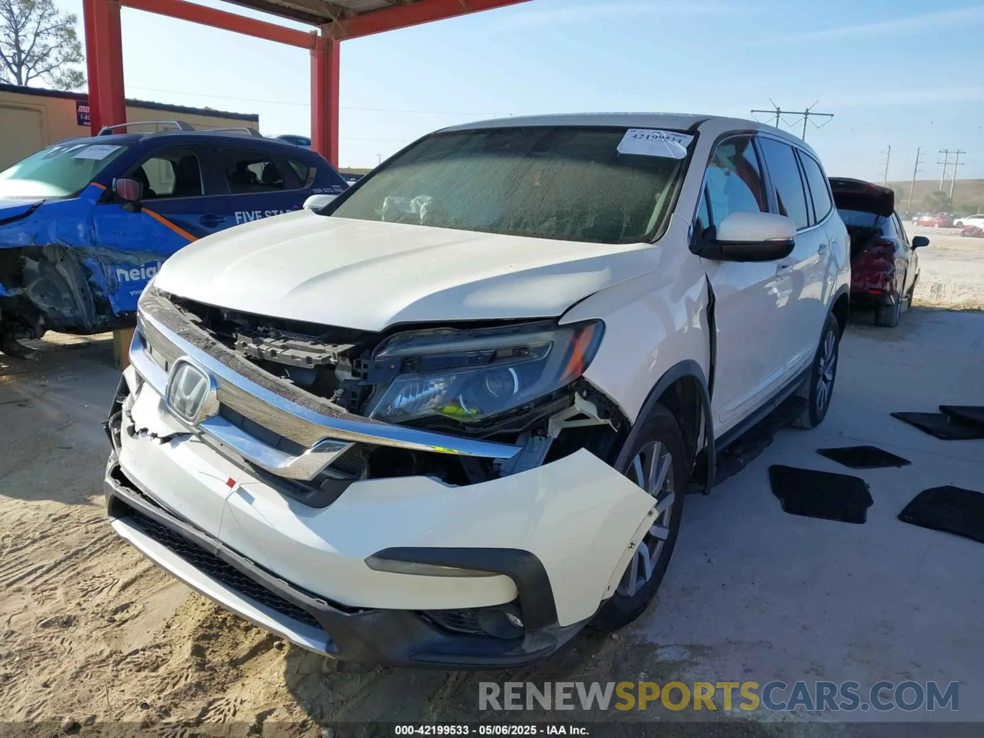 2 Фотография поврежденного автомобиля 5FNYF5H37KB013250 HONDA PILOT 2019