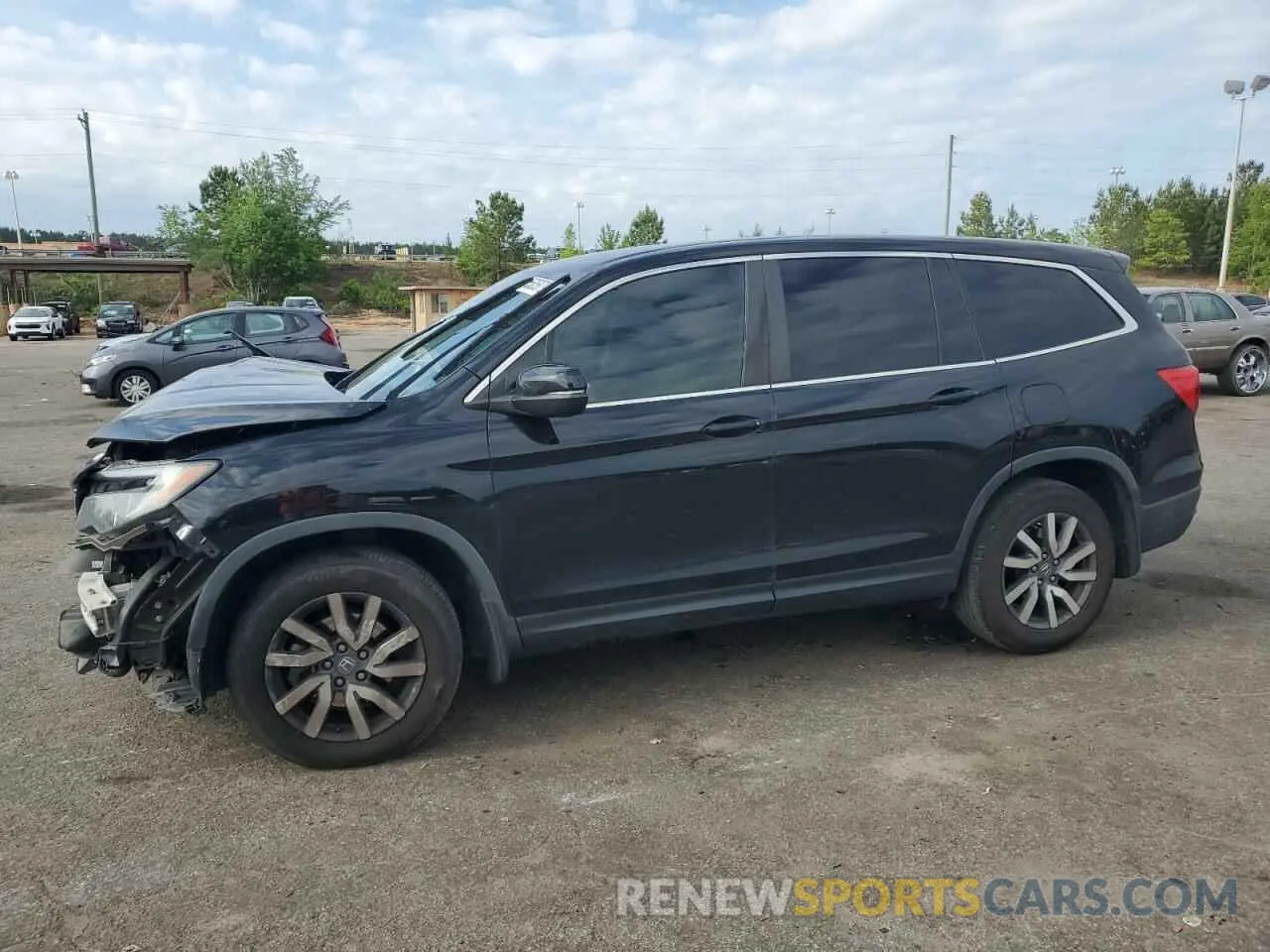 1 Photograph of a damaged car 5FNYF5H37KB044238 HONDA PILOT 2019