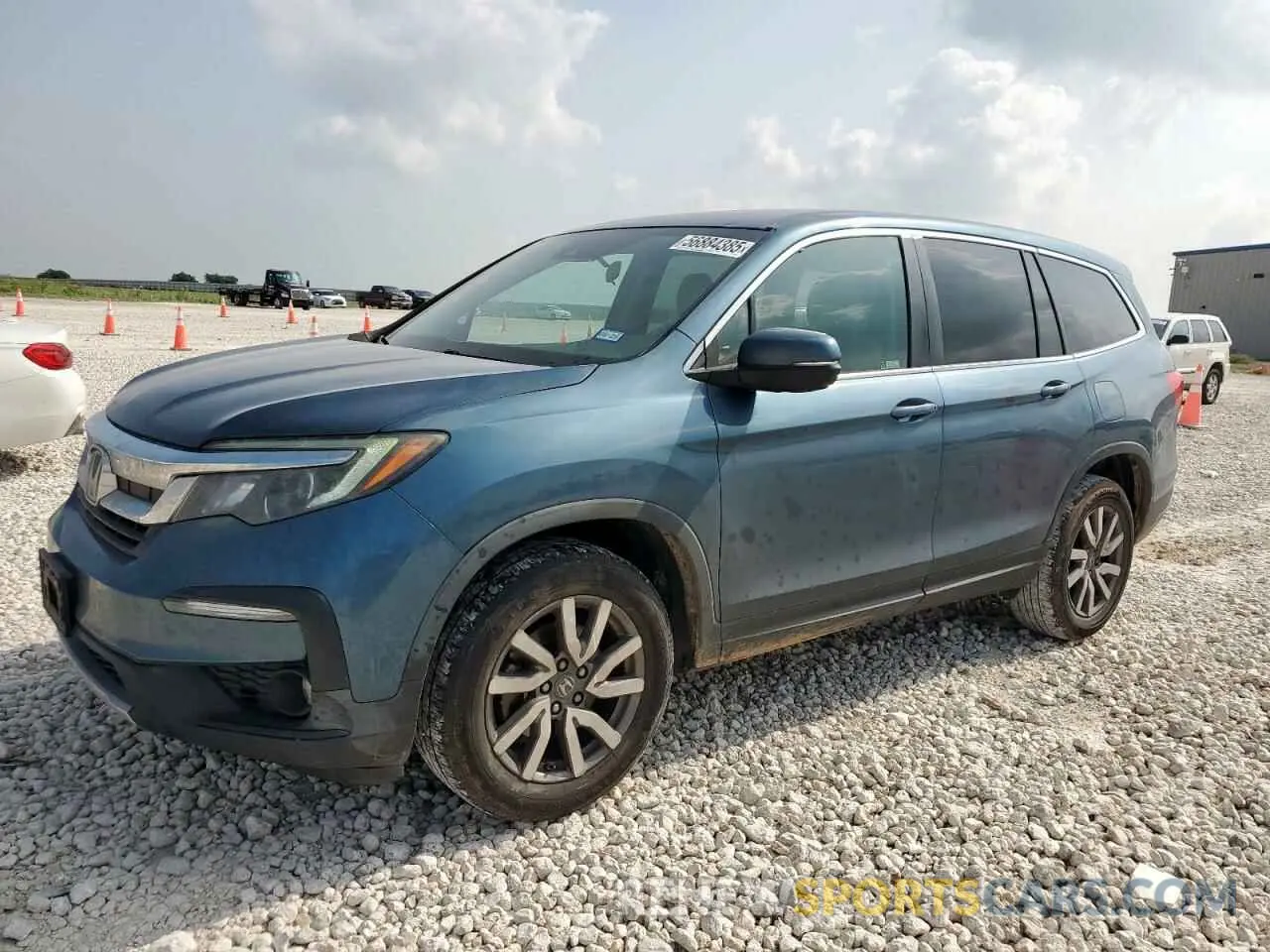 1 Photograph of a damaged car 5FNYF5H37KB044448 HONDA PILOT 2019