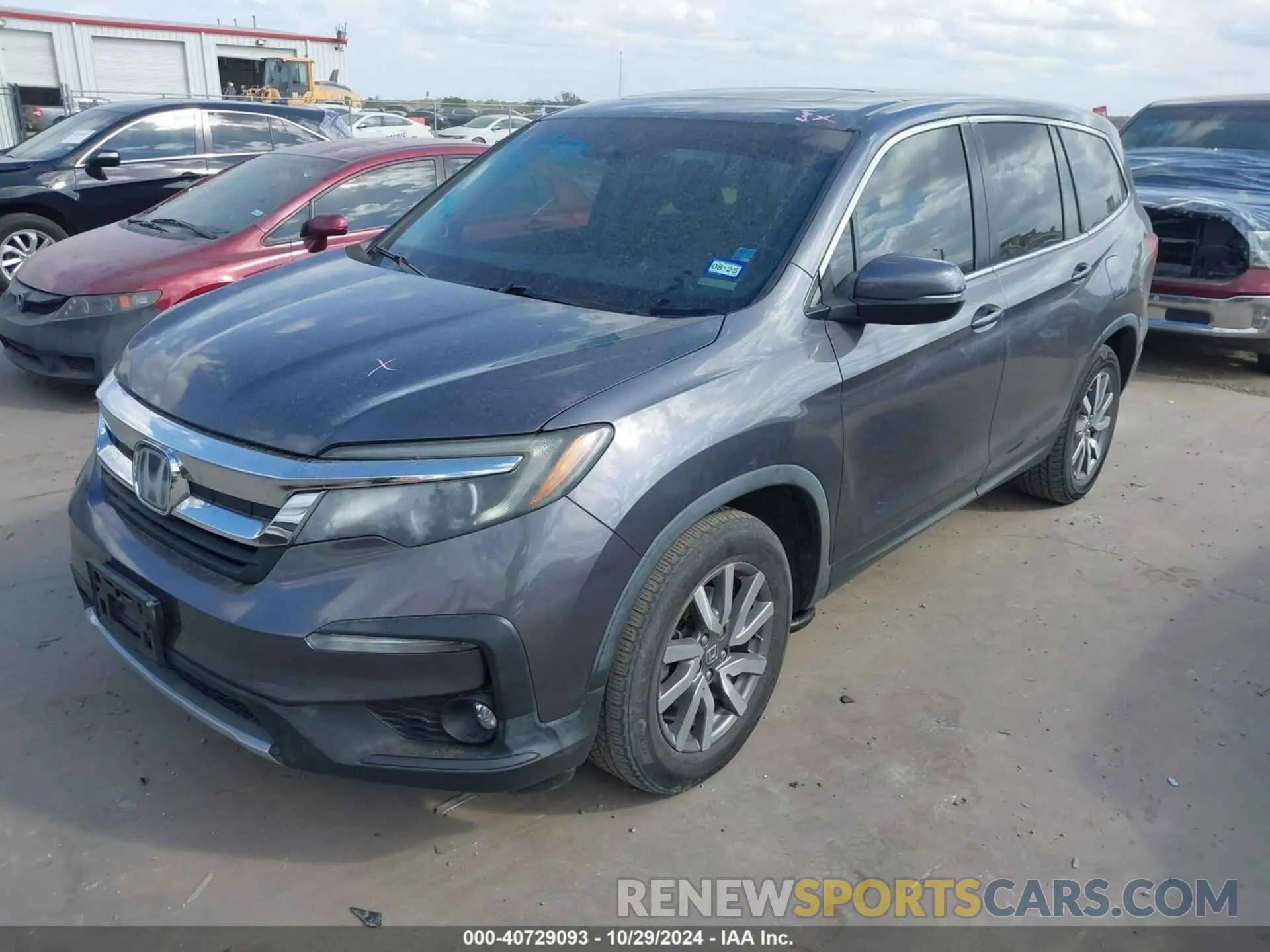 2 Фотография поврежденного автомобиля 5FNYF5H43KB005056 HONDA PILOT 2019