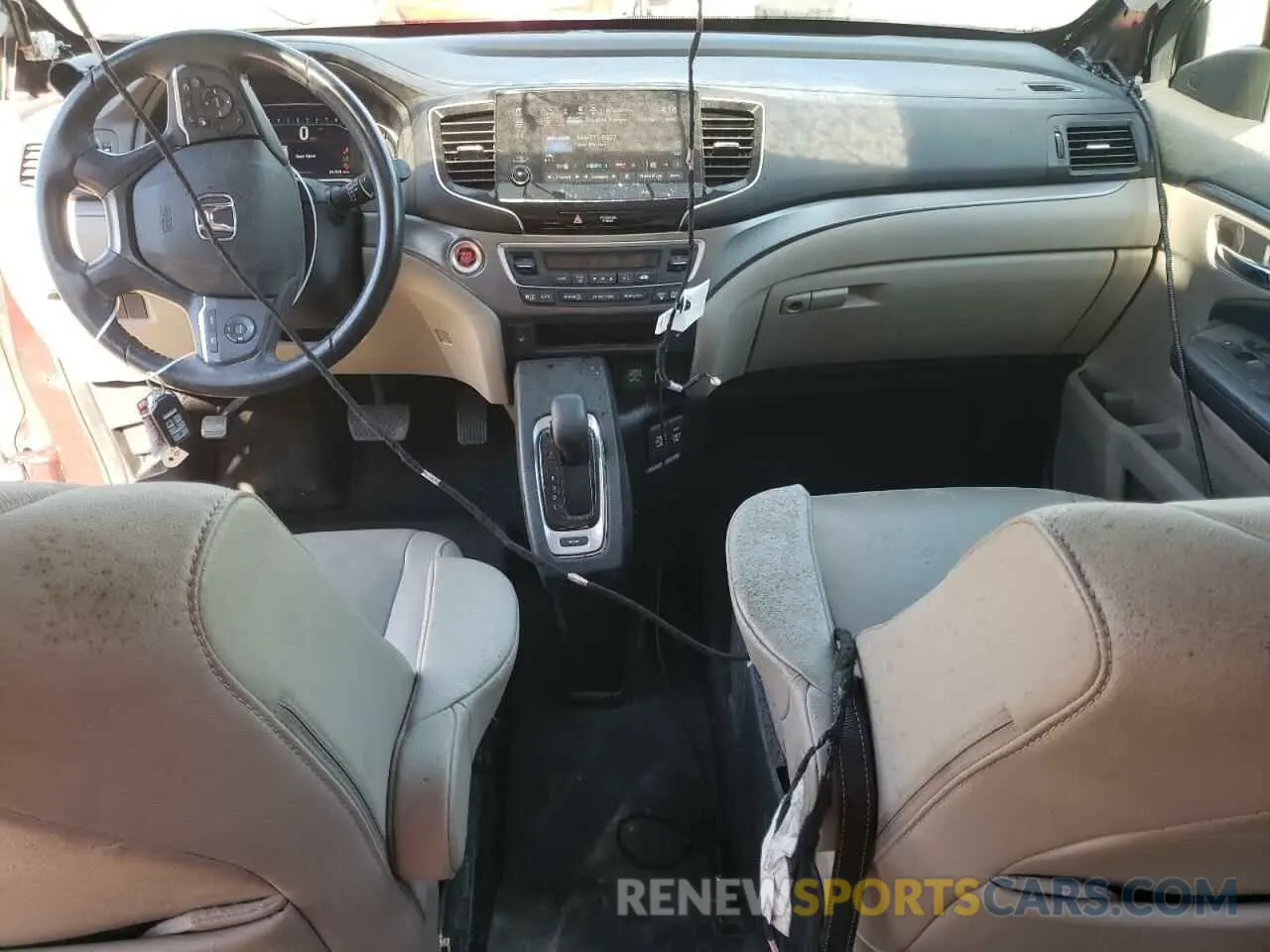 8 Фотография поврежденного автомобиля 5FNYF5H53KB024442 HONDA PILOT 2019