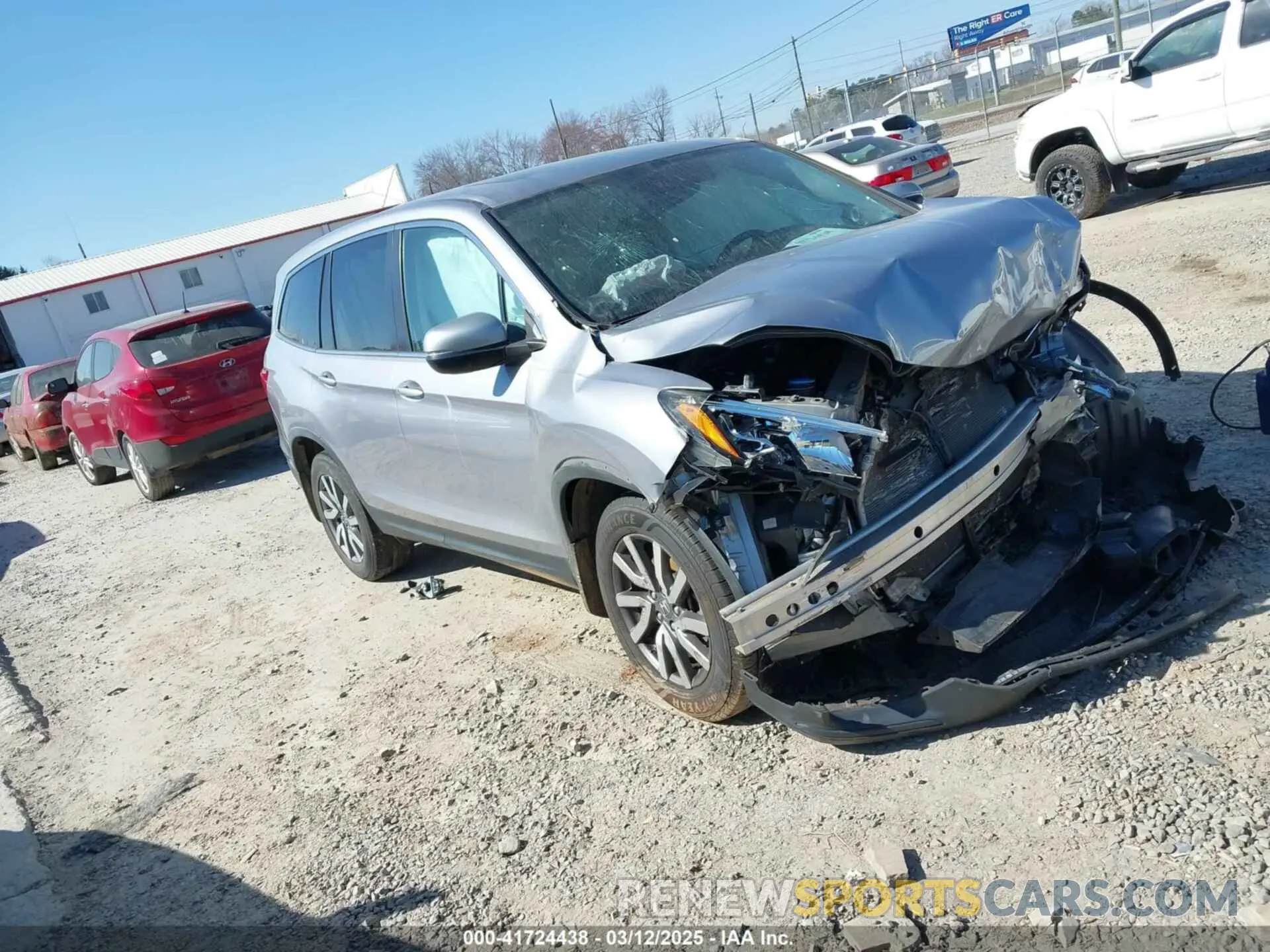 1 Фотография поврежденного автомобиля 5FNYF5H55KB012695 HONDA PILOT 2019