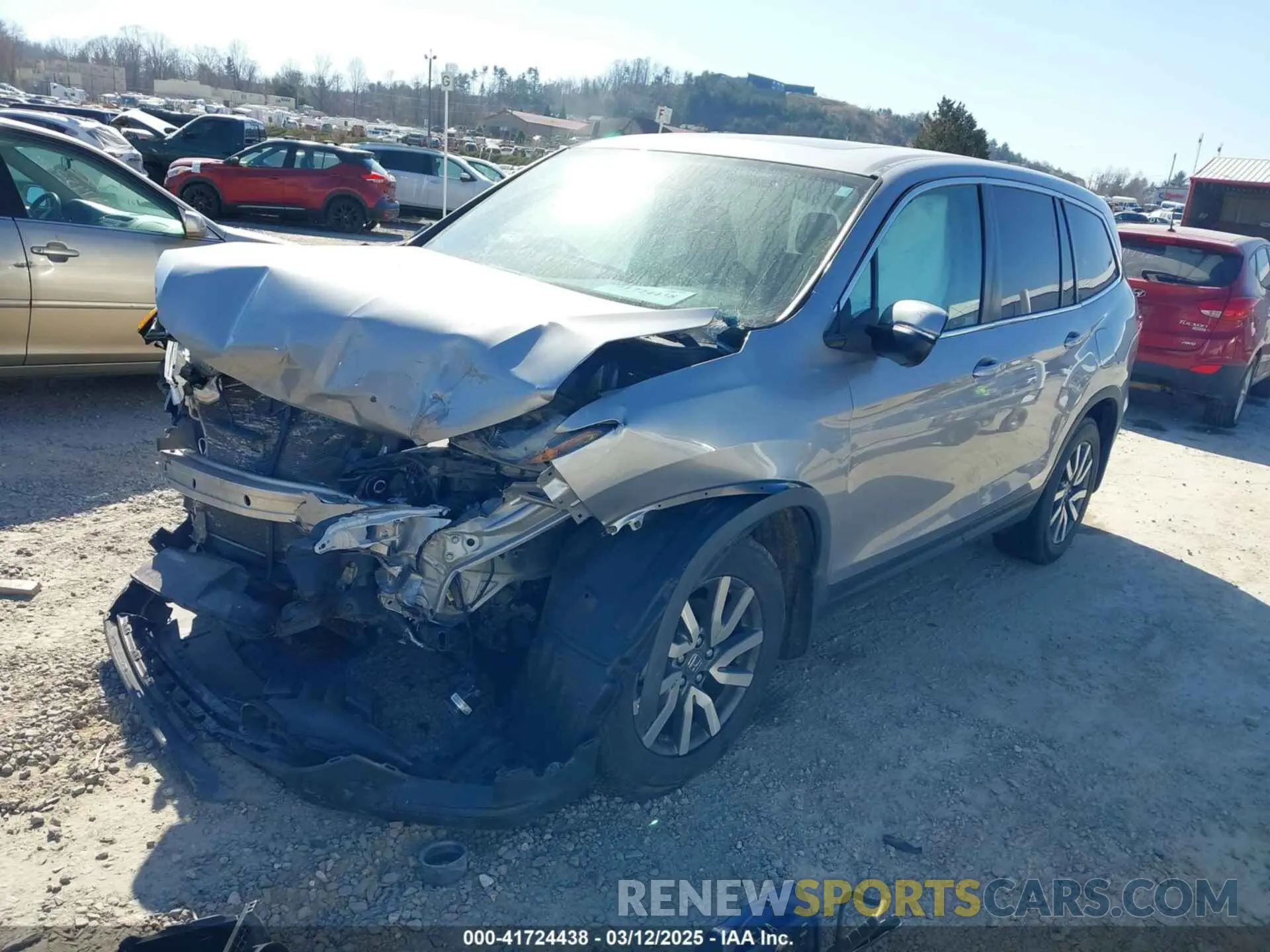 2 Фотография поврежденного автомобиля 5FNYF5H55KB012695 HONDA PILOT 2019