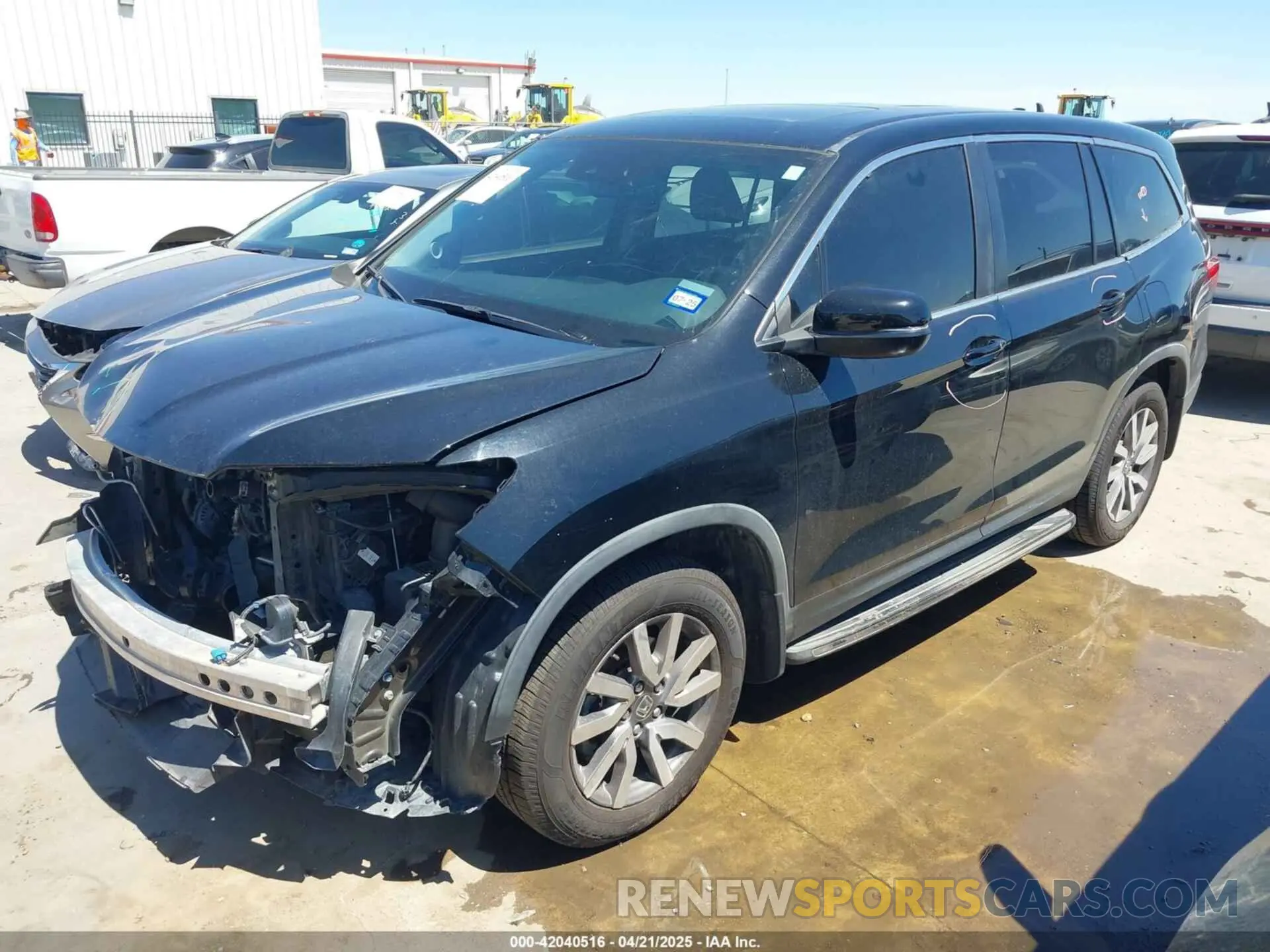2 Photograph of a damaged car 5FNYF5H56KB042918 HONDA PILOT 2019