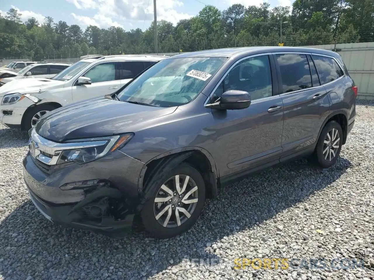 1 Photograph of a damaged car 5FNYF5H59KB028124 HONDA PILOT 2019