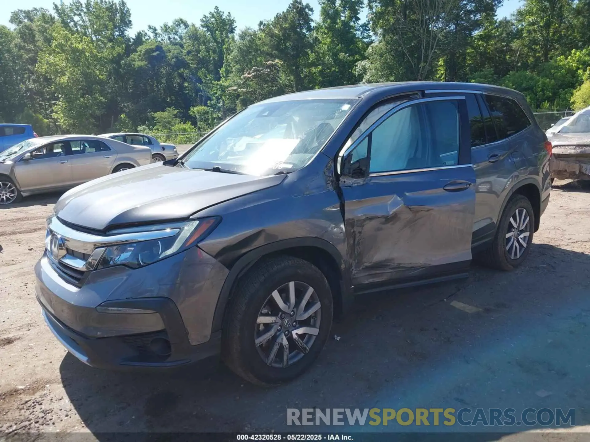 2 Photograph of a damaged car 5FNYF5H59KB036434 HONDA PILOT 2019