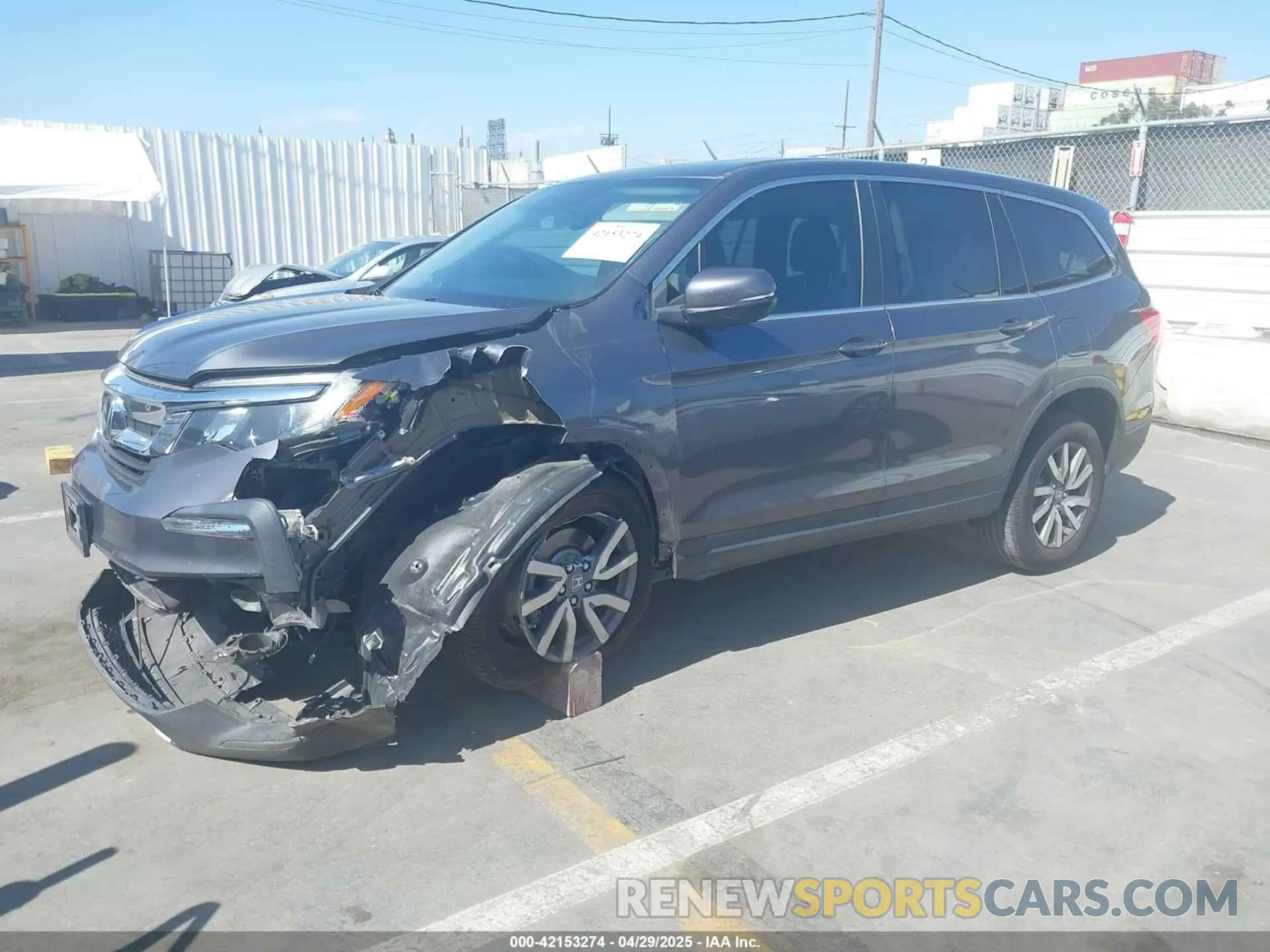 2 Фотография поврежденного автомобиля 5FNYF5H5XKB025457 HONDA PILOT 2019