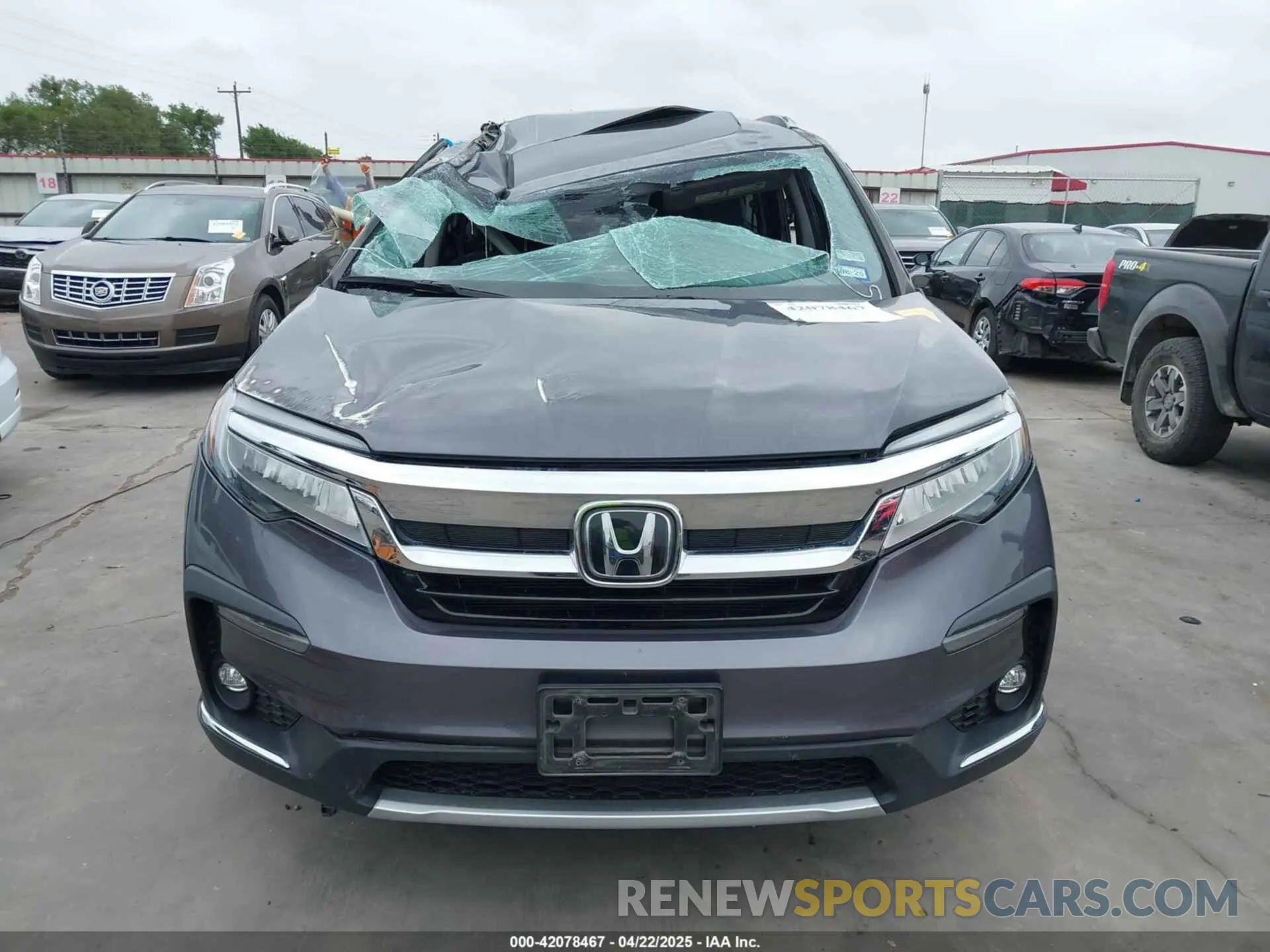 16 Photograph of a damaged car 5FNYF5H95KB033615 HONDA PILOT 2019