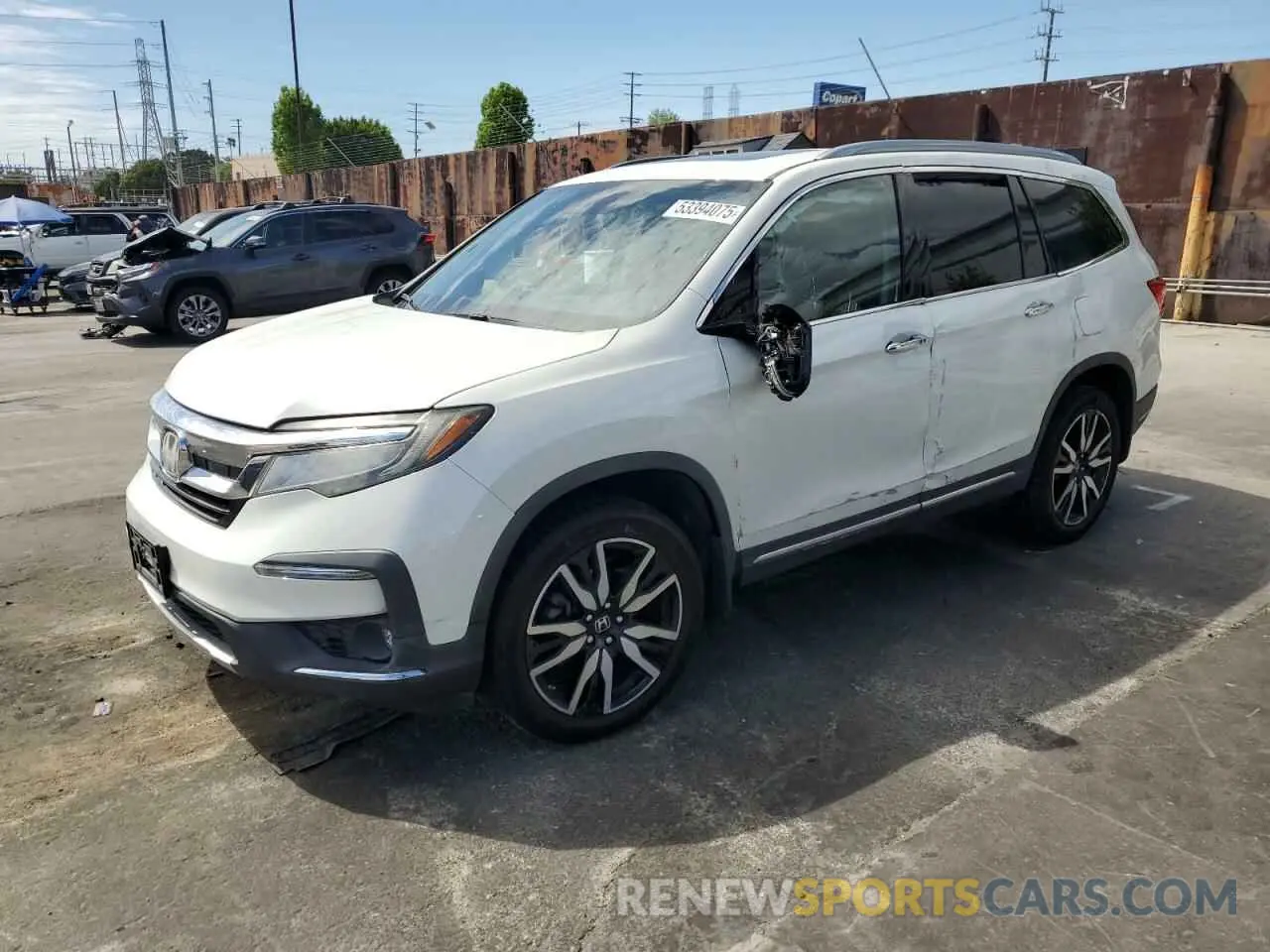 1 Фотография поврежденного автомобиля 5FNYF6H00KB027003 HONDA PILOT 2019