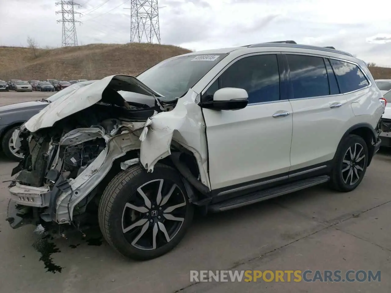 1 Photograph of a damaged car 5FNYF6H00KB086259 HONDA PILOT 2019