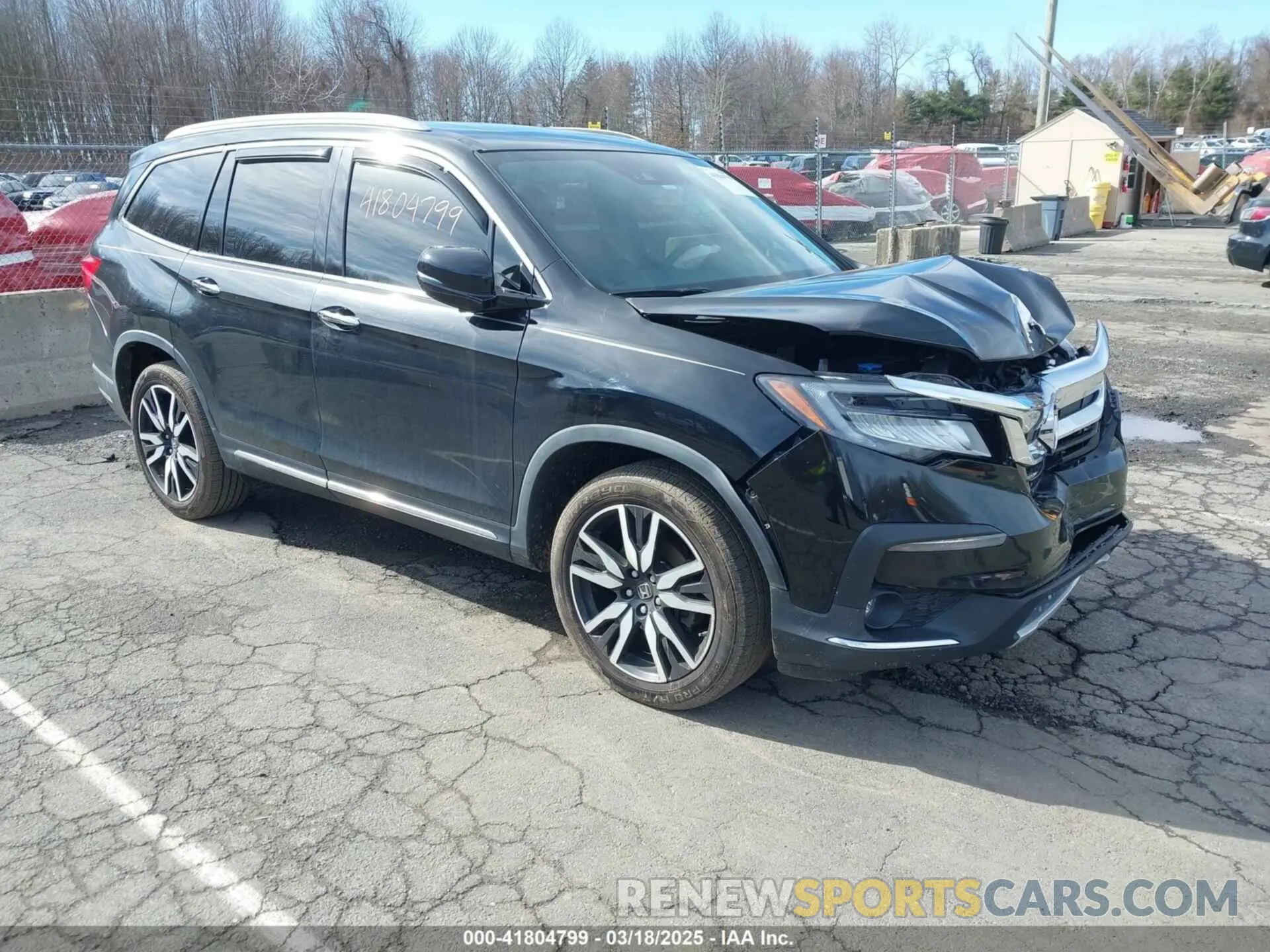 1 Фотография поврежденного автомобиля 5FNYF6H02KB005956 HONDA PILOT 2019