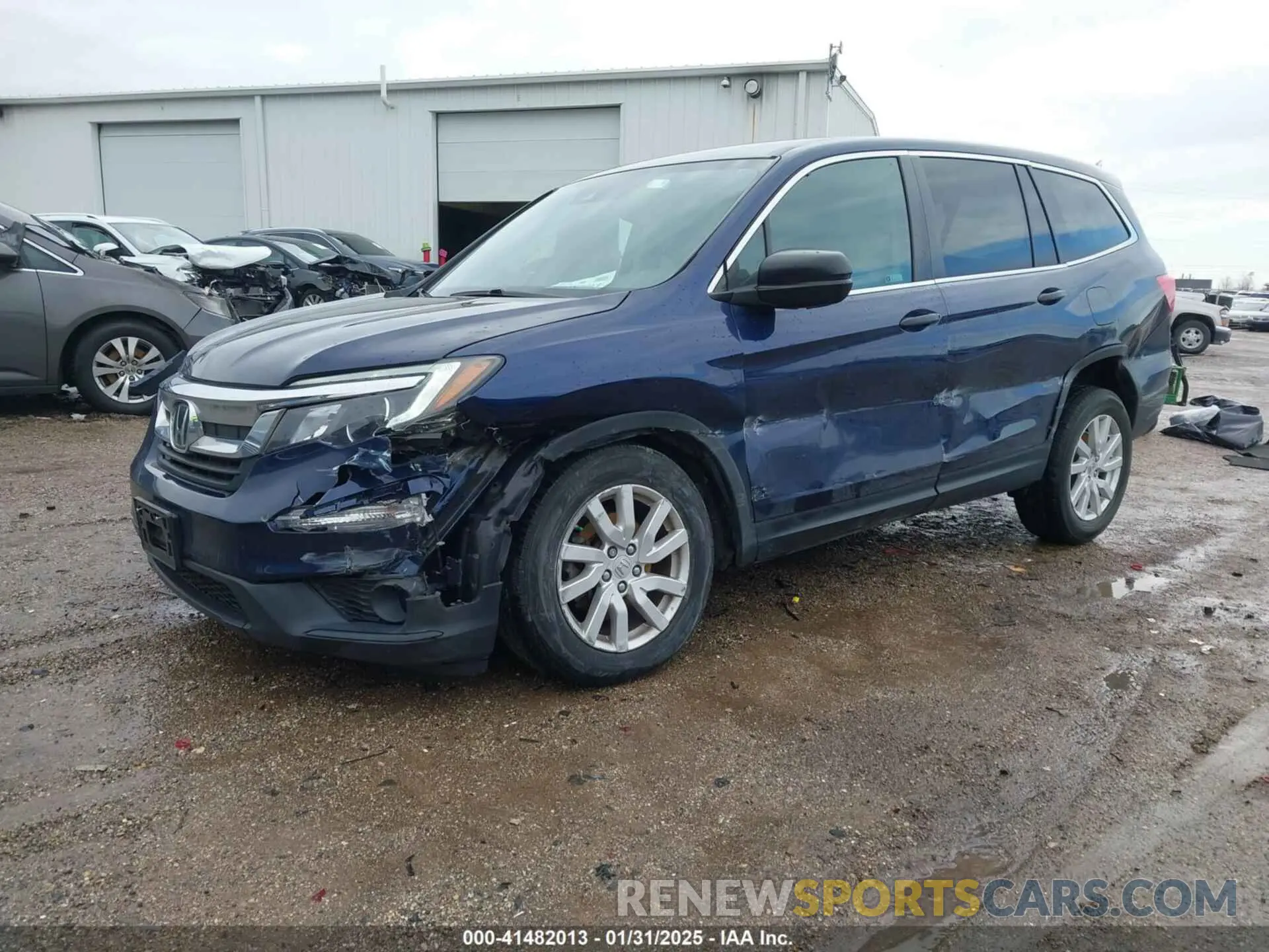2 Фотография поврежденного автомобиля 5FNYF6H10KB061452 HONDA PILOT 2019